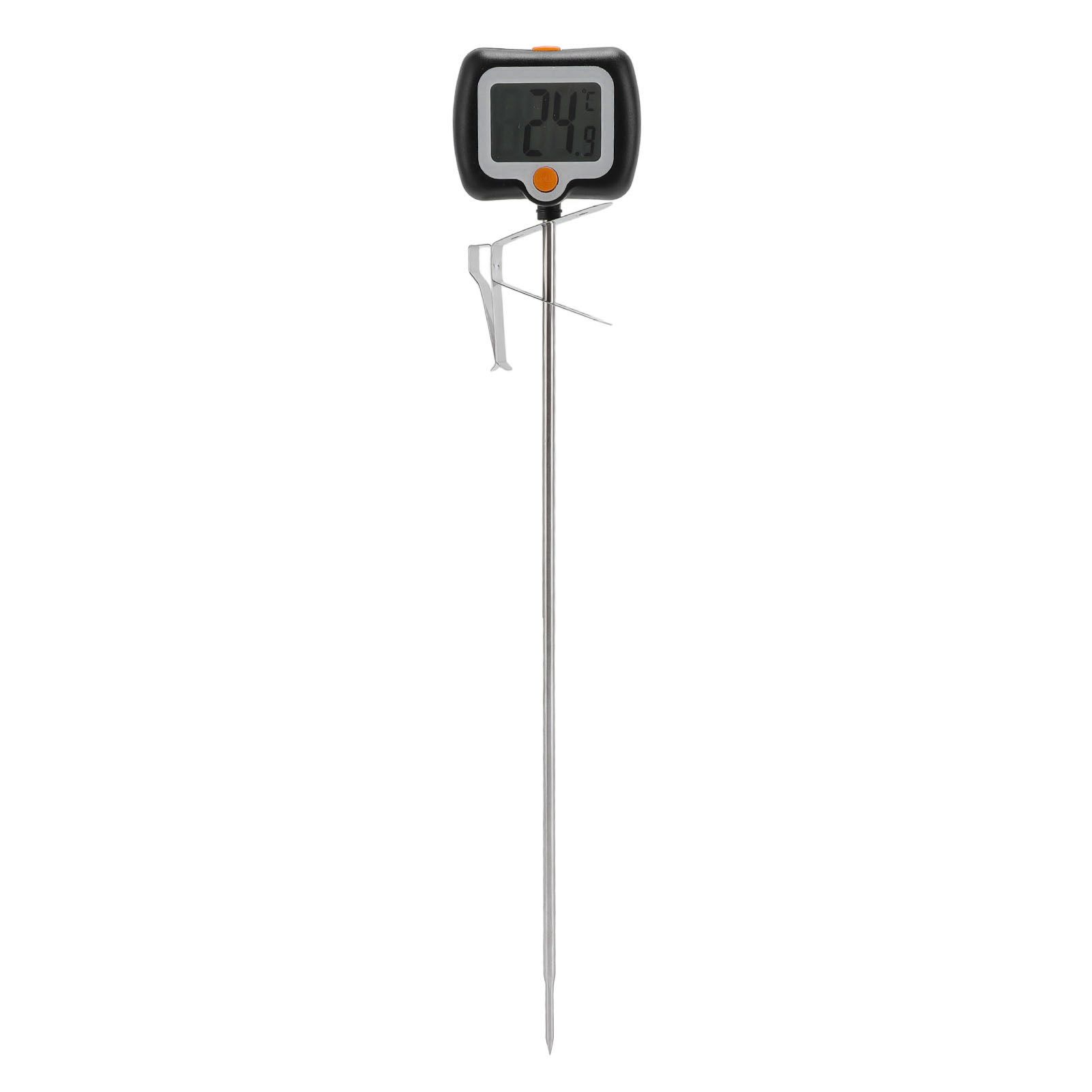 Digital Candy Thermometer with Pot Clip Stainless Steel Long Probe High view 7