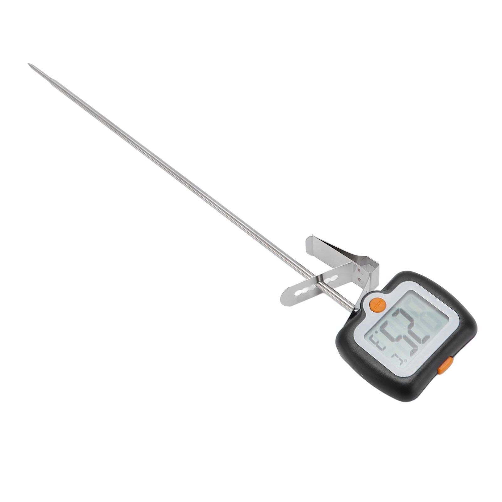 Digital Candy Thermometer with Pot Clip Stainless Steel Long Probe High view 9