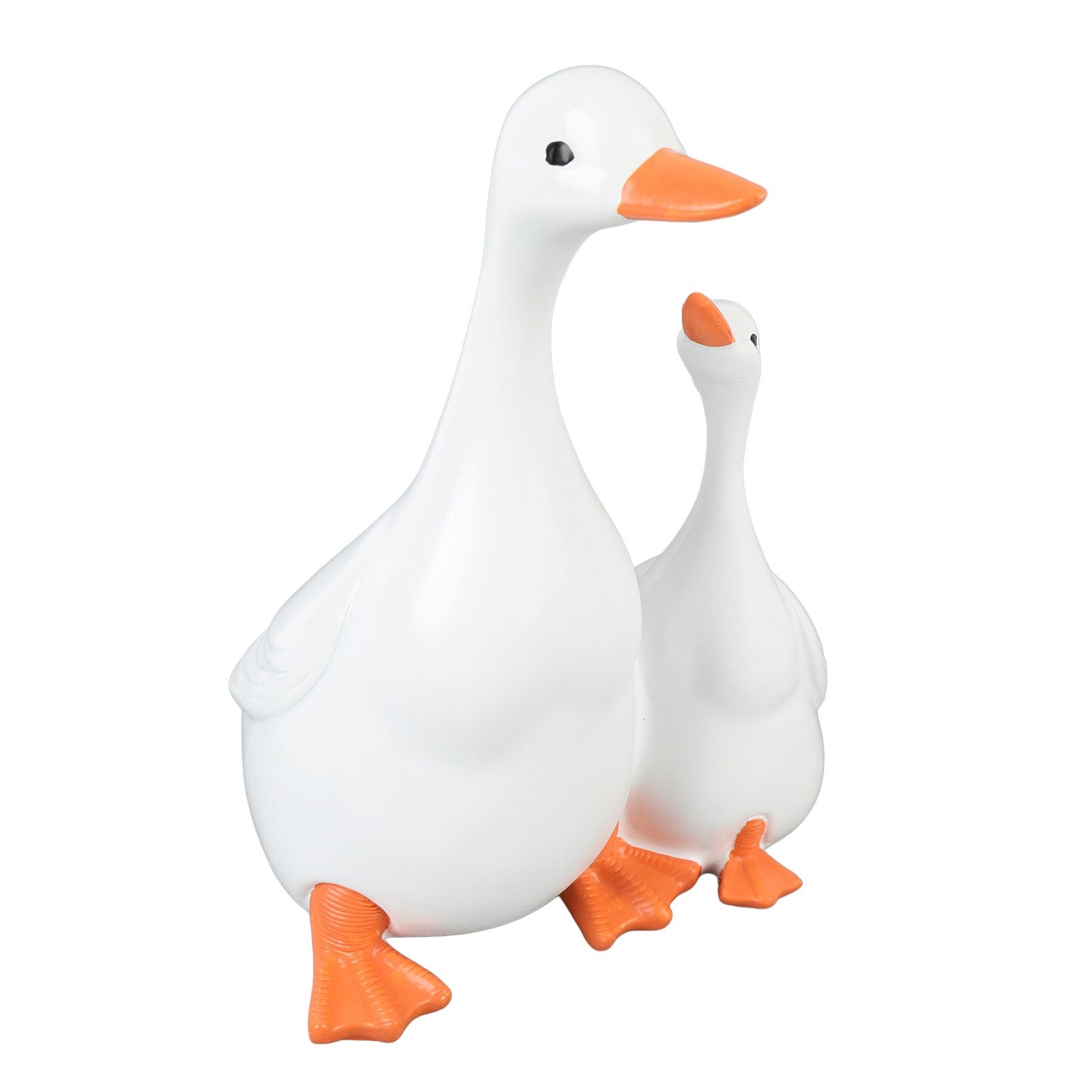Duck Sculpture Simulated Rain Proof Resin Duck and Duckling Statue for Garden view 4