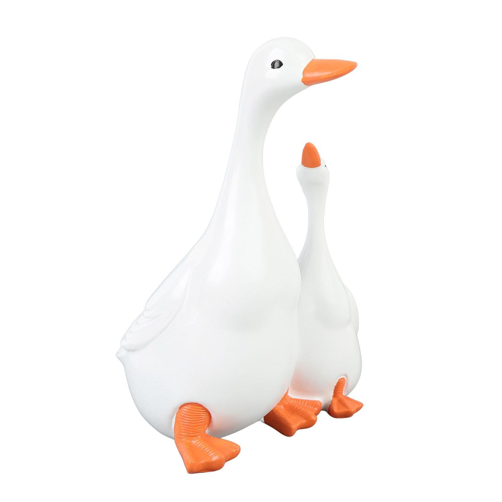 Duck Sculpture Simulated Rain Proof Resin Duck and Duckling Statue for Garden view 6