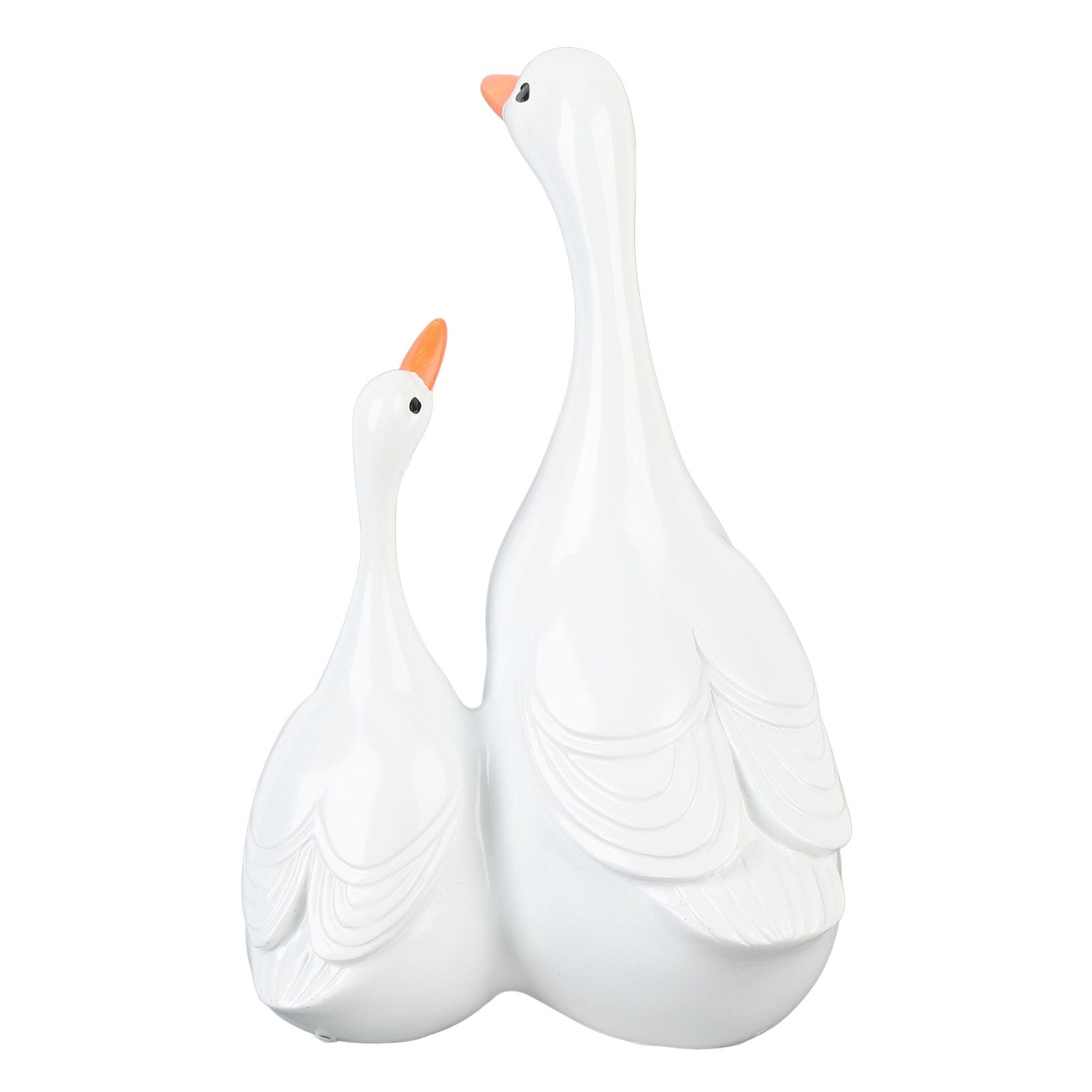 Duck Sculpture Simulated Rain Proof Resin Duck and Duckling Statue for Garden view 10