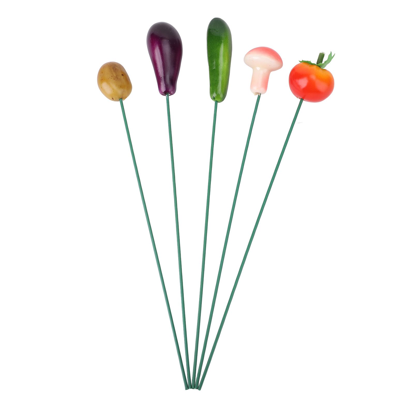 5Pcs Garden Stake Decoration Weather Proof Multifunctional Stable Support Lawn view 3