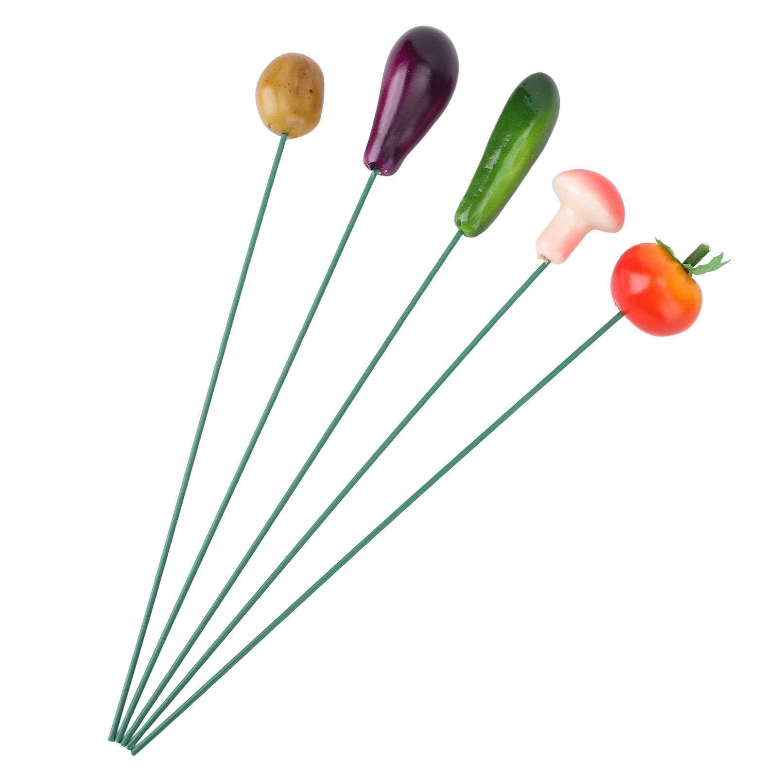5Pcs Garden Stake Decoration Weather Proof Multifunctional Stable Support Lawn view 8