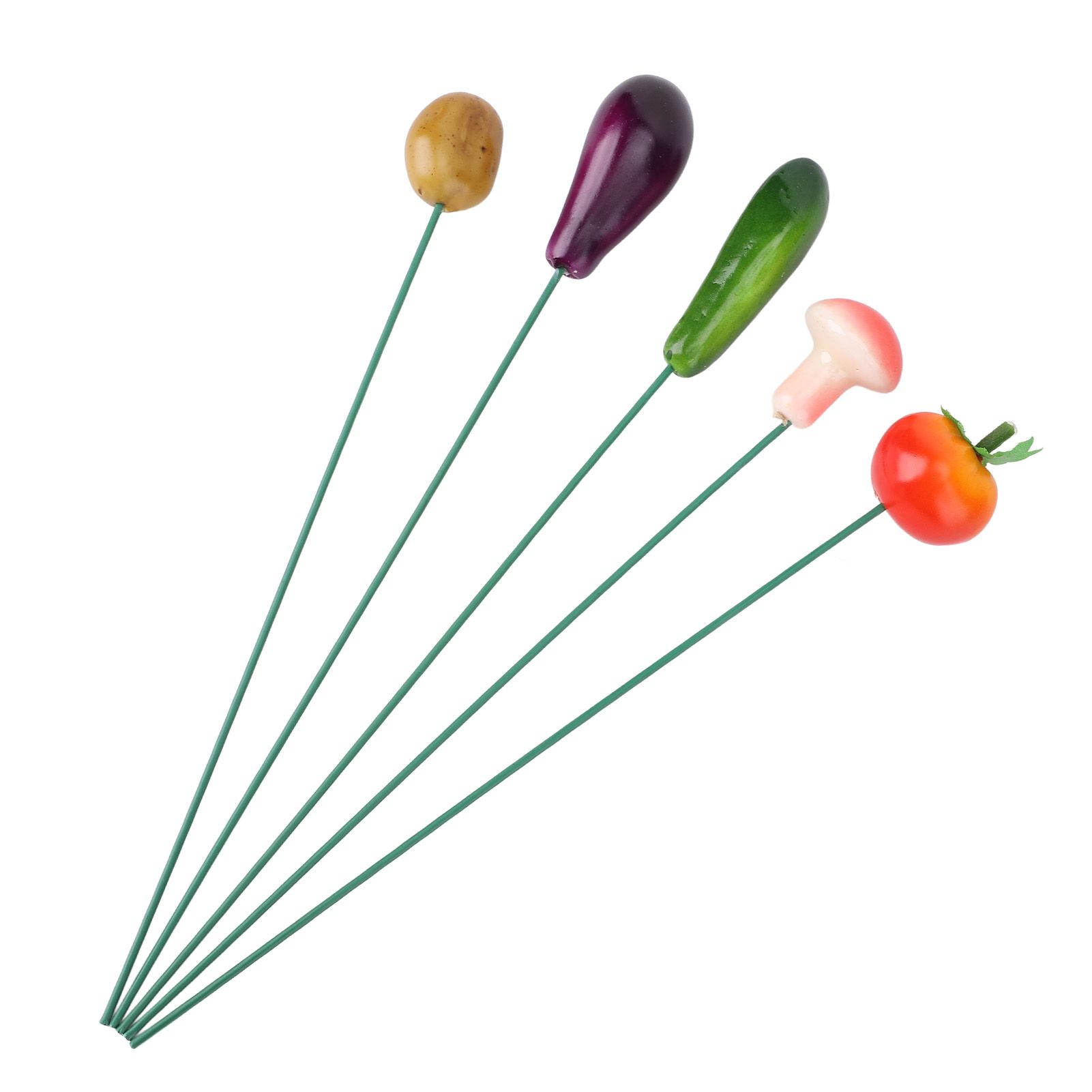 5Pcs Garden Stake Decoration Weather Proof Multifunctional Stable Support Lawn view 10