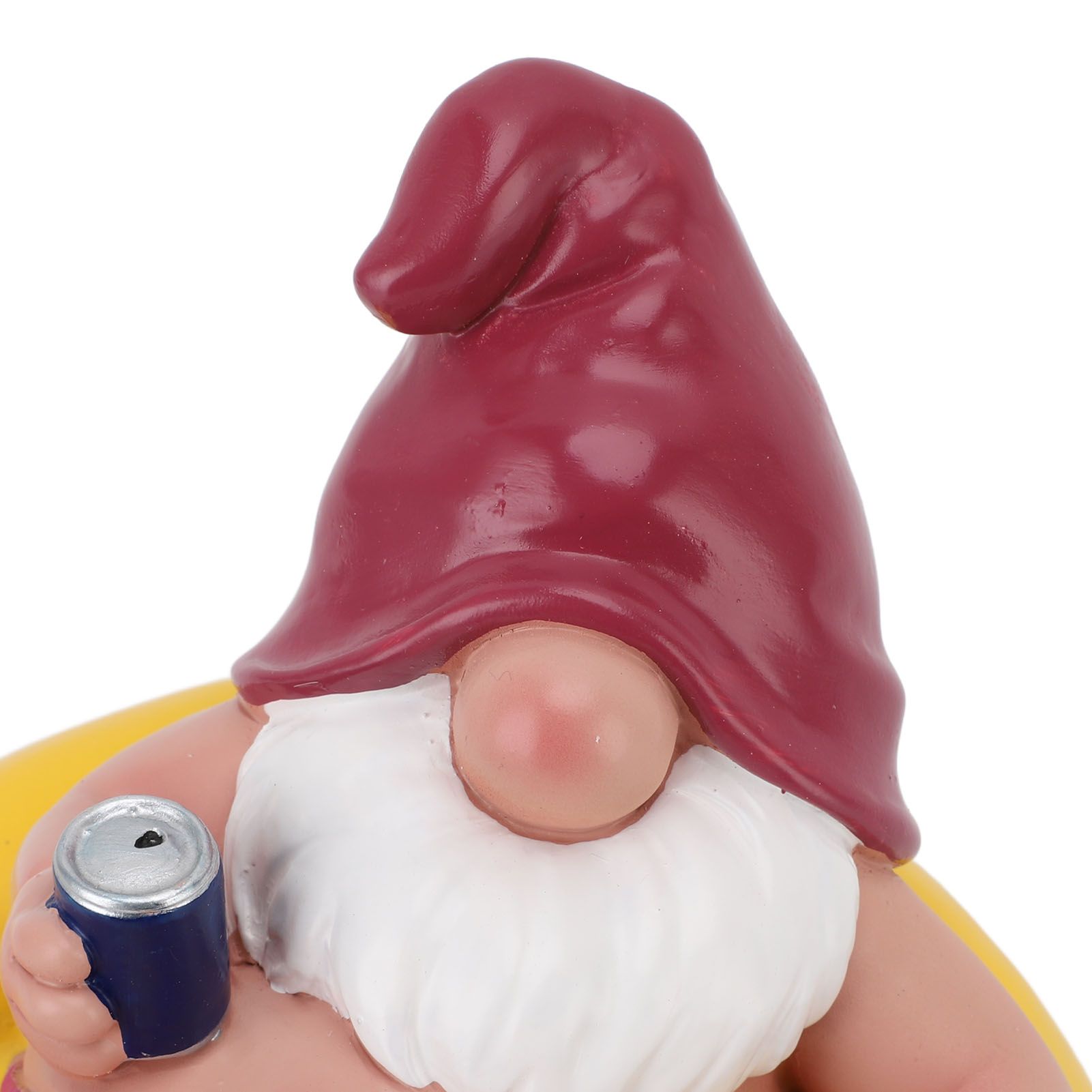 Pool Floater Gnome Statue Resin Pool Party Relaxing Funny Garden Floating view 5