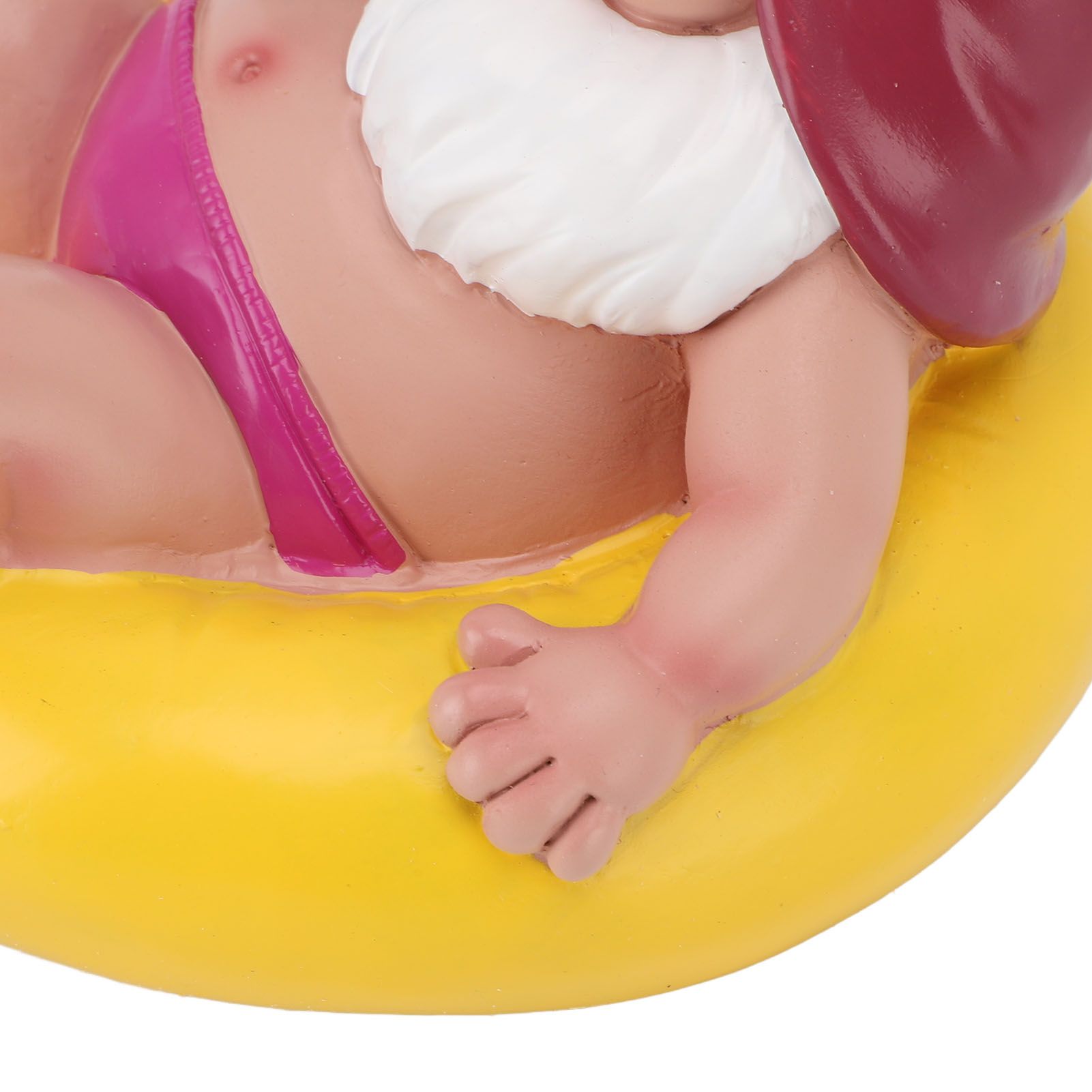 Pool Floater Gnome Statue Resin Pool Party Relaxing Funny Garden Floating view 7