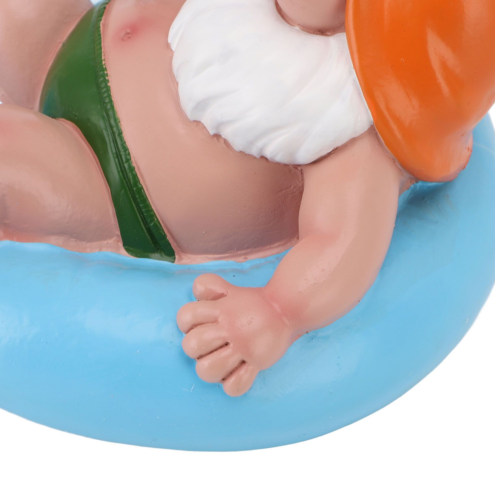 Pool Floater Gnome Statue Resin Pool Party Relaxing Funny Garden Floating view 7