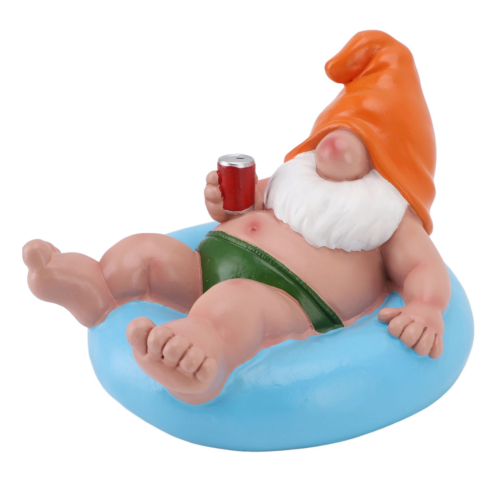 Pool Floater Gnome Statue Resin Pool Party Relaxing Funny Garden Floating view 12