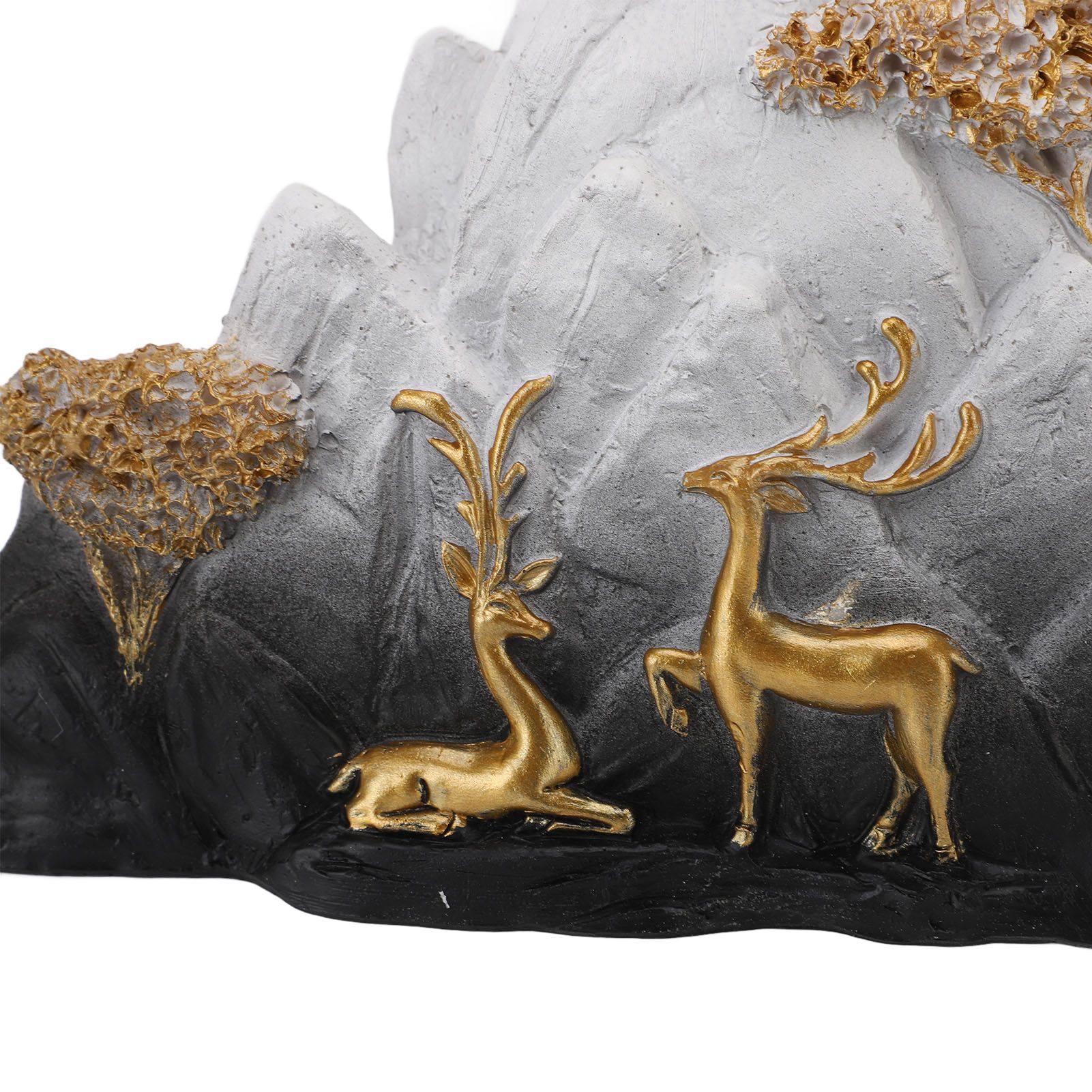 Resin Sitting Standing Deer Statues Reindeer Figurines Ornaments Mountain view 5