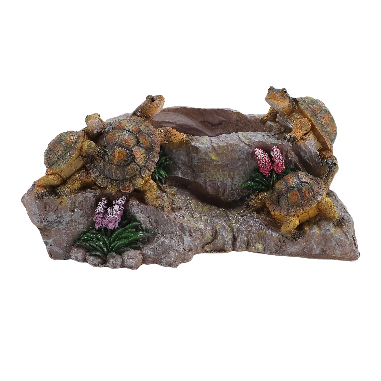 Turtle Plant Pot Creative Exquisite Resin Turtle Sculpture for Indoor Outdoor view 3
