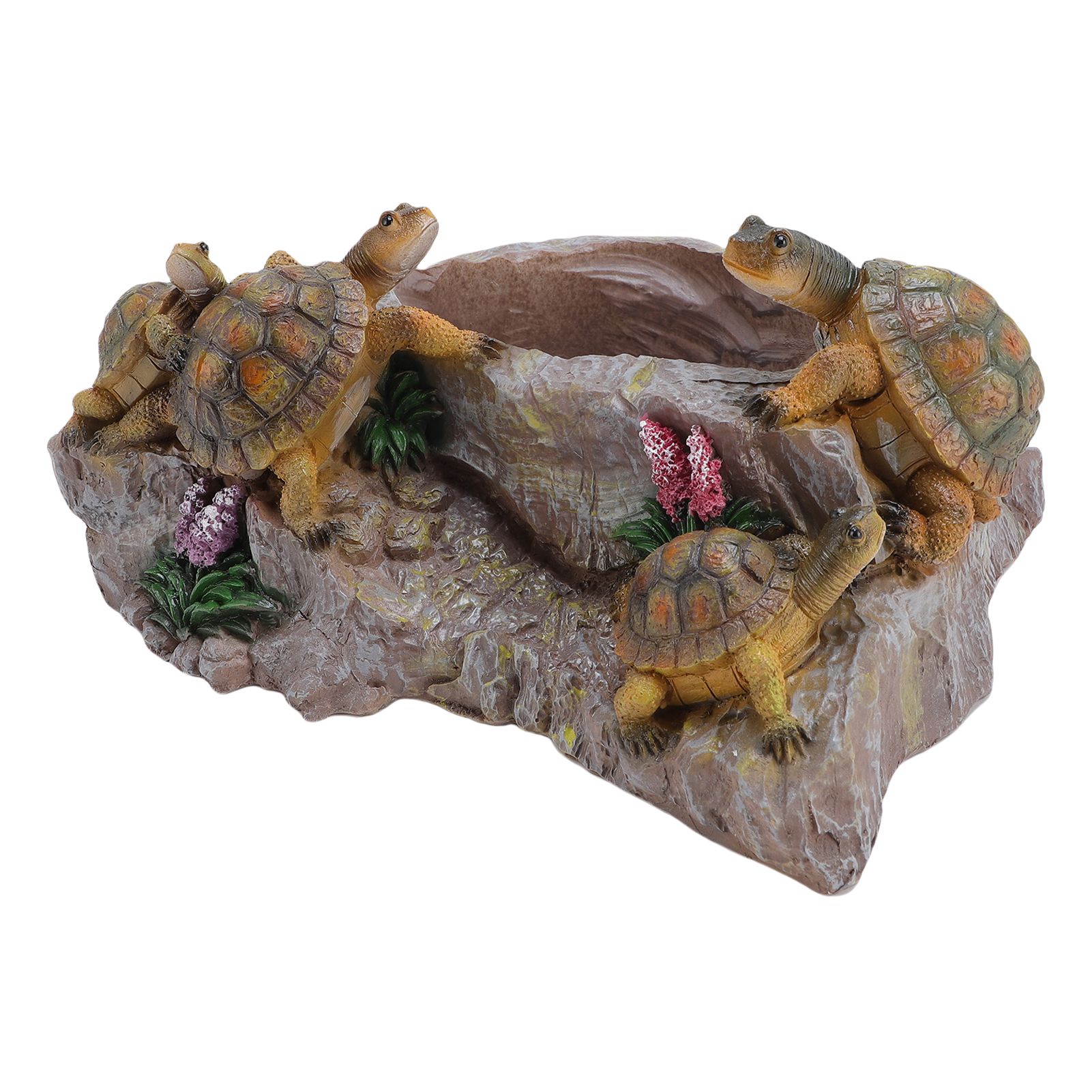 Turtle Plant Pot Creative Exquisite Resin Turtle Sculpture for Indoor Outdoor view 4