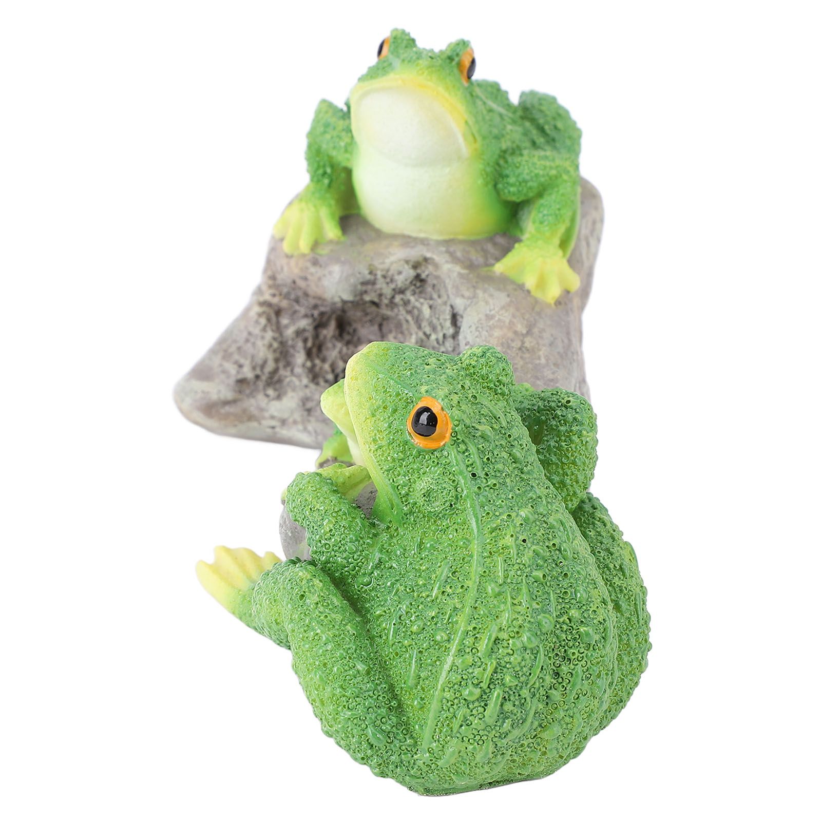 Frog Statue Garden Decor Resin Weatherproof Outdoor Frog Figurine Lawn view 12