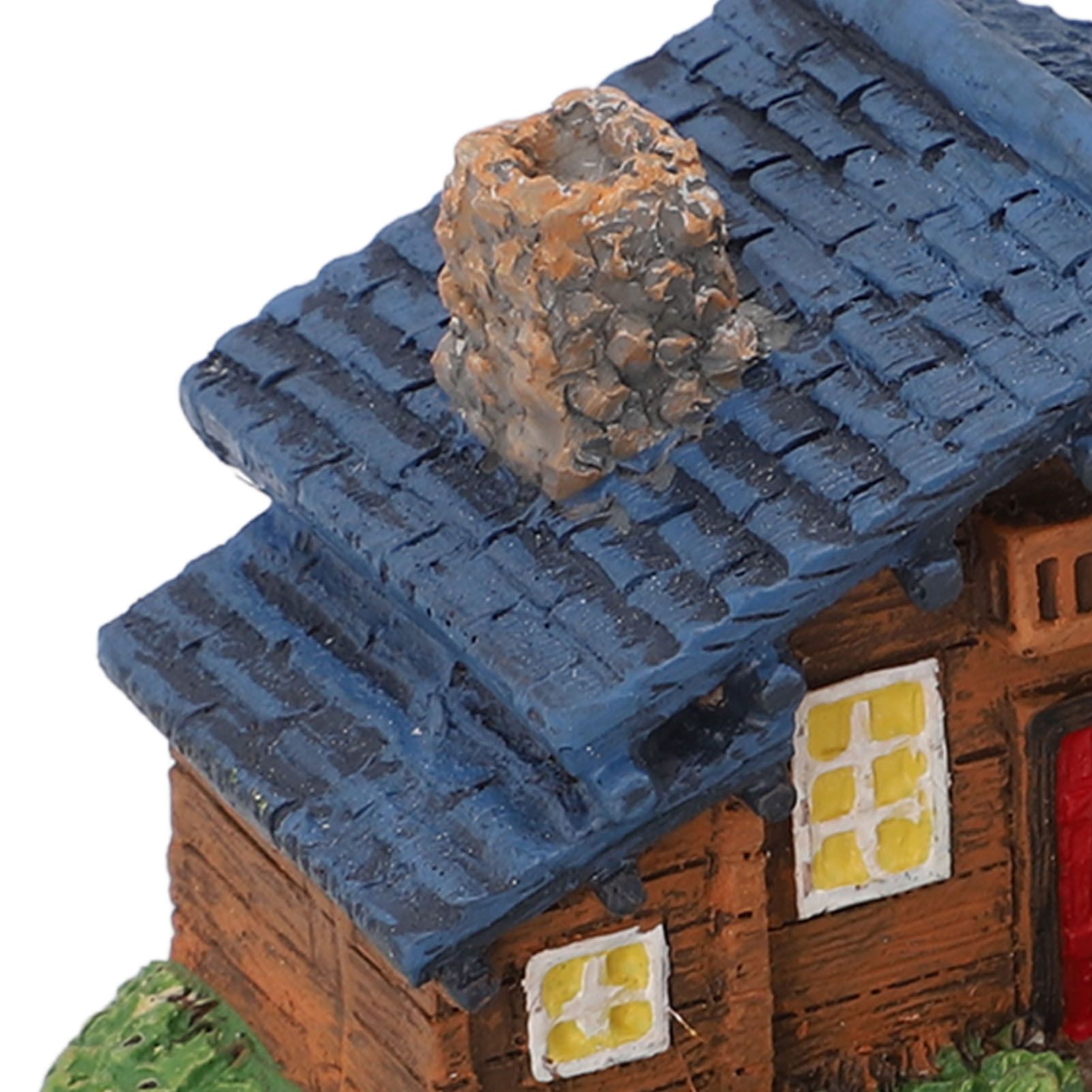 Micro Landscape House Figurine Resin Village Hut Ornament Bonsai Decoration view 2