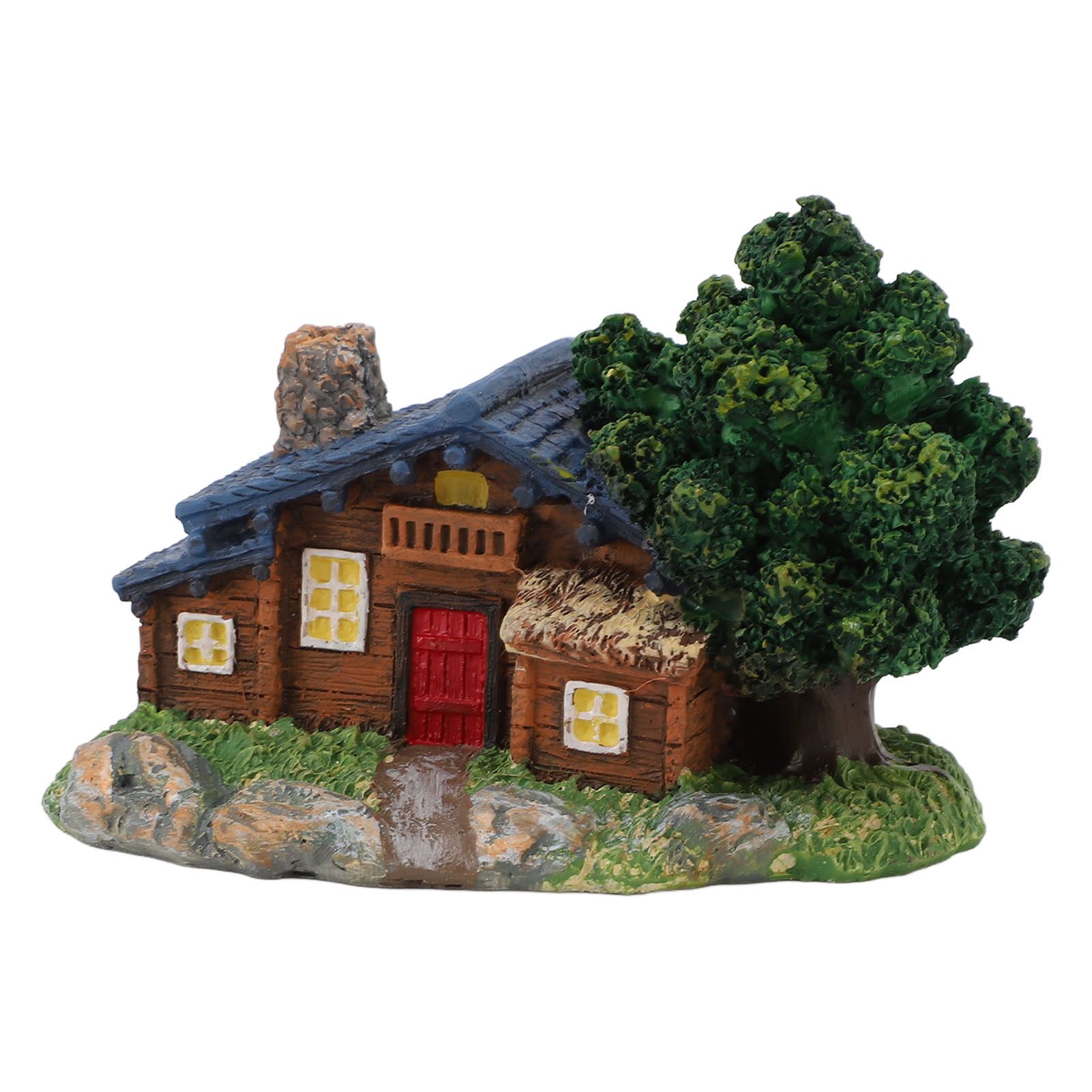Micro Landscape House Figurine Resin Village Hut Ornament Bonsai Decoration view 6