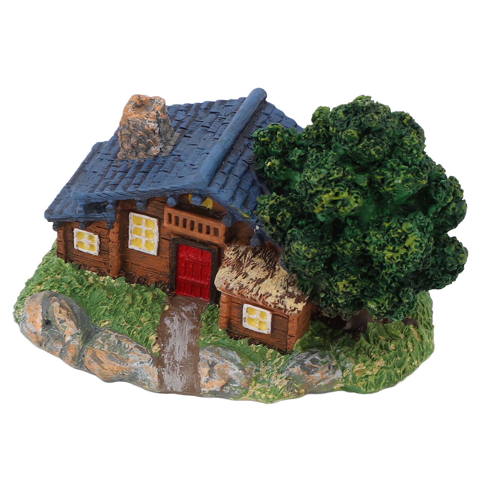 Micro Landscape House Figurine Resin Village Hut Ornament Bonsai Decoration view 10