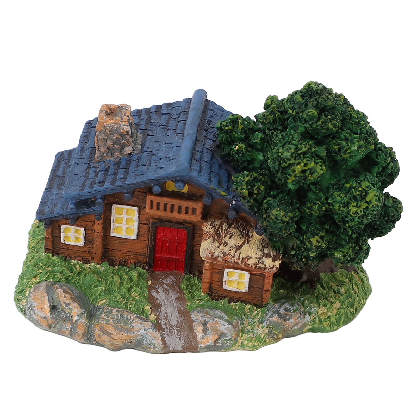 Micro Landscape House Figurine Resin Village Hut Ornament Bonsai Decoration view 11