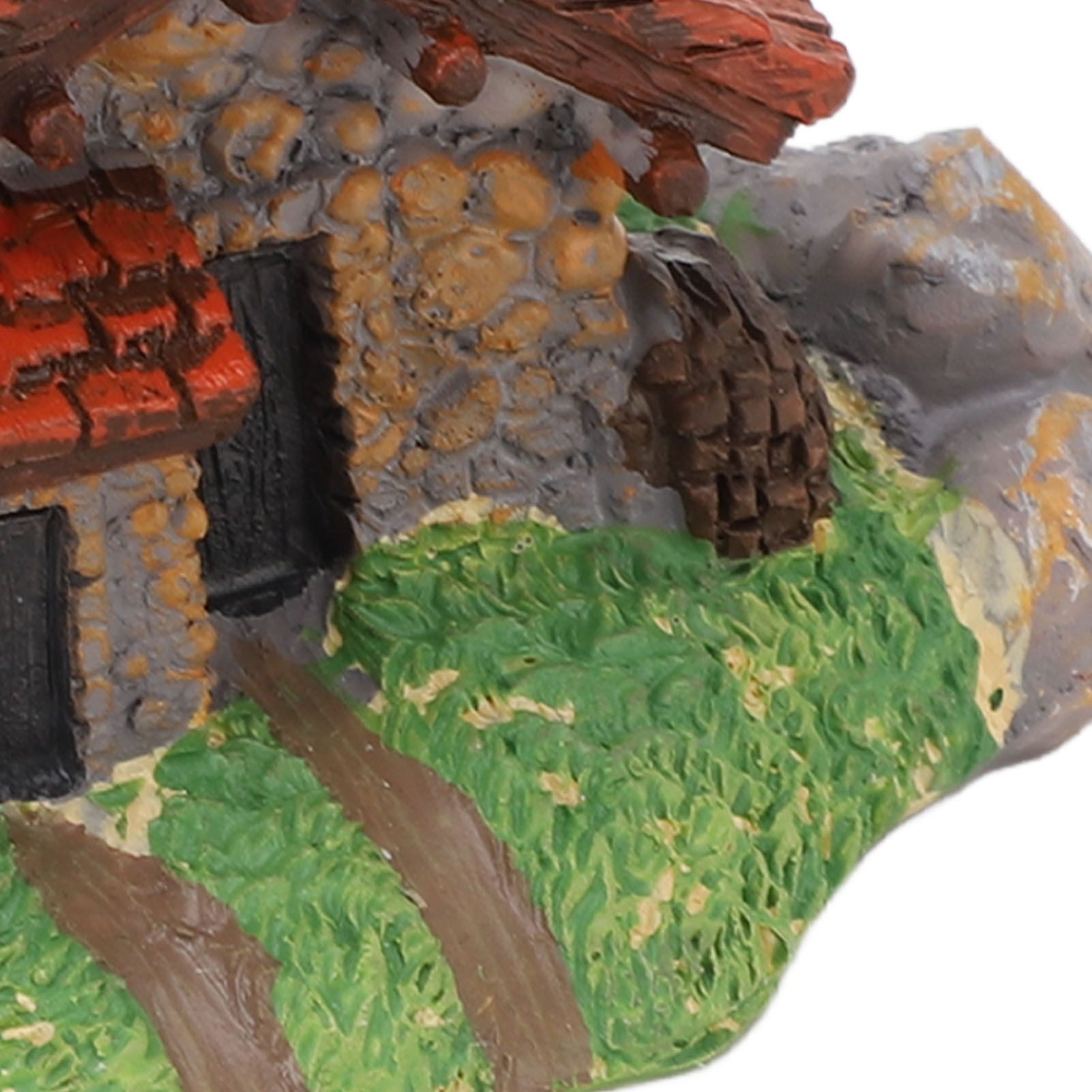 Micro Landscape House Figurine Resin Village Hut Ornament Bonsai Decoration view 5