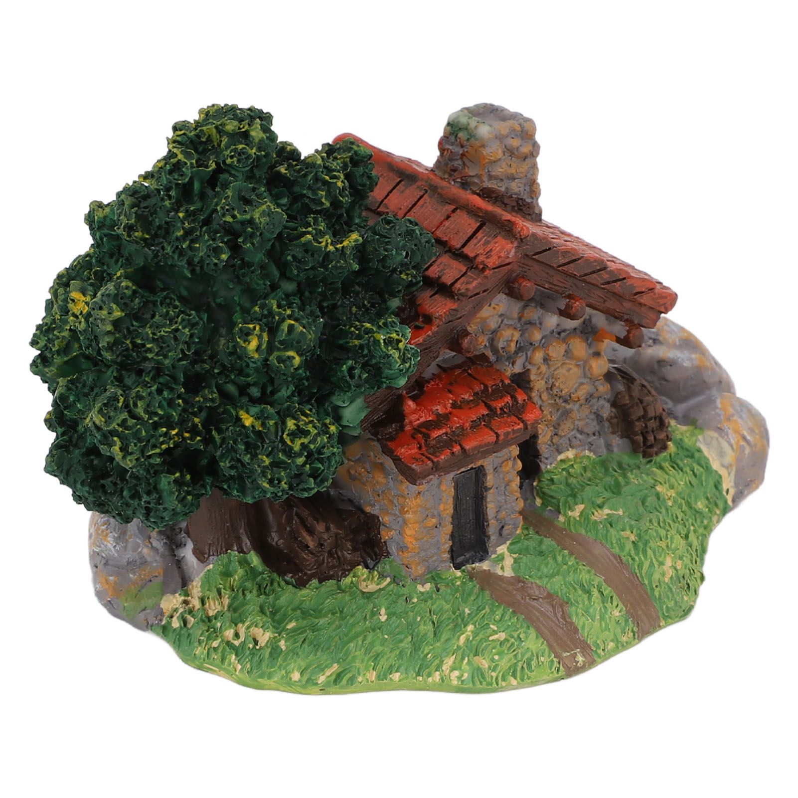 Micro Landscape House Figurine Resin Village Hut Ornament Bonsai Decoration view 10