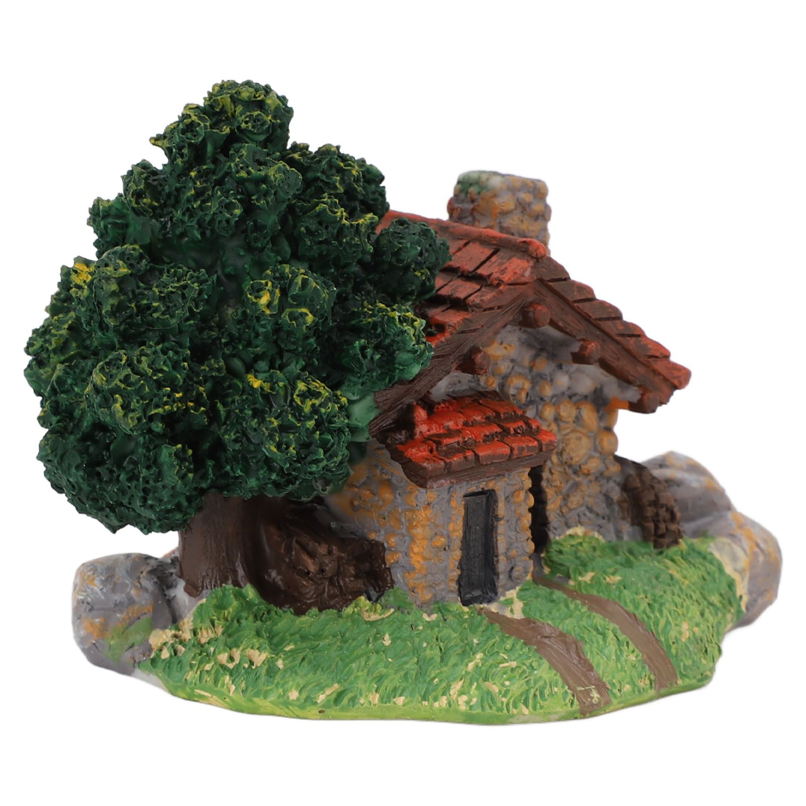 Micro Landscape House Figurine Resin Village Hut Ornament Bonsai Decoration view 11