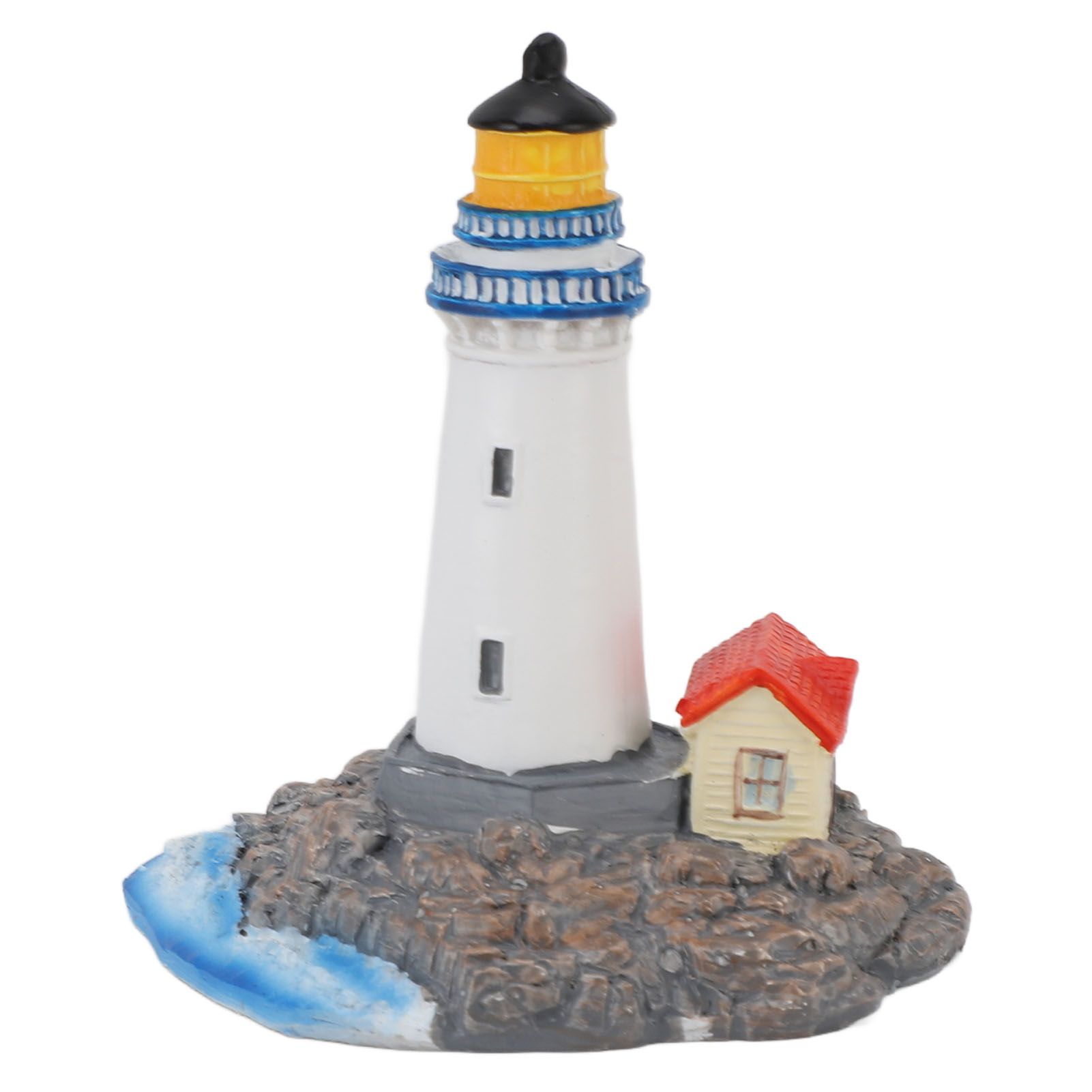 Lighthouse Ornament Resin Decorative Lighthouse Figurine Tabletop Decor for view 3