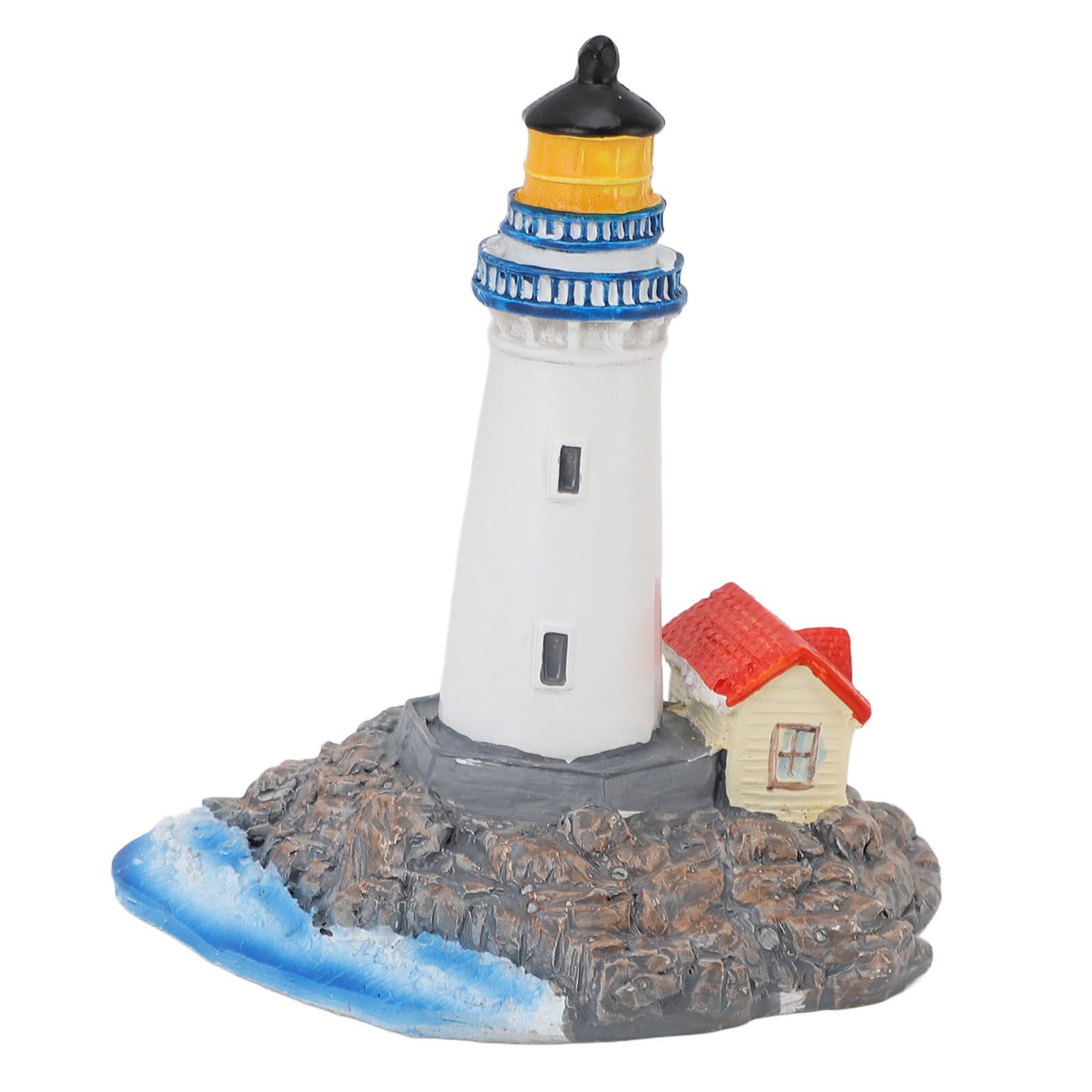 Lighthouse Ornament Resin Decorative Lighthouse Figurine Tabletop Decor for view 4