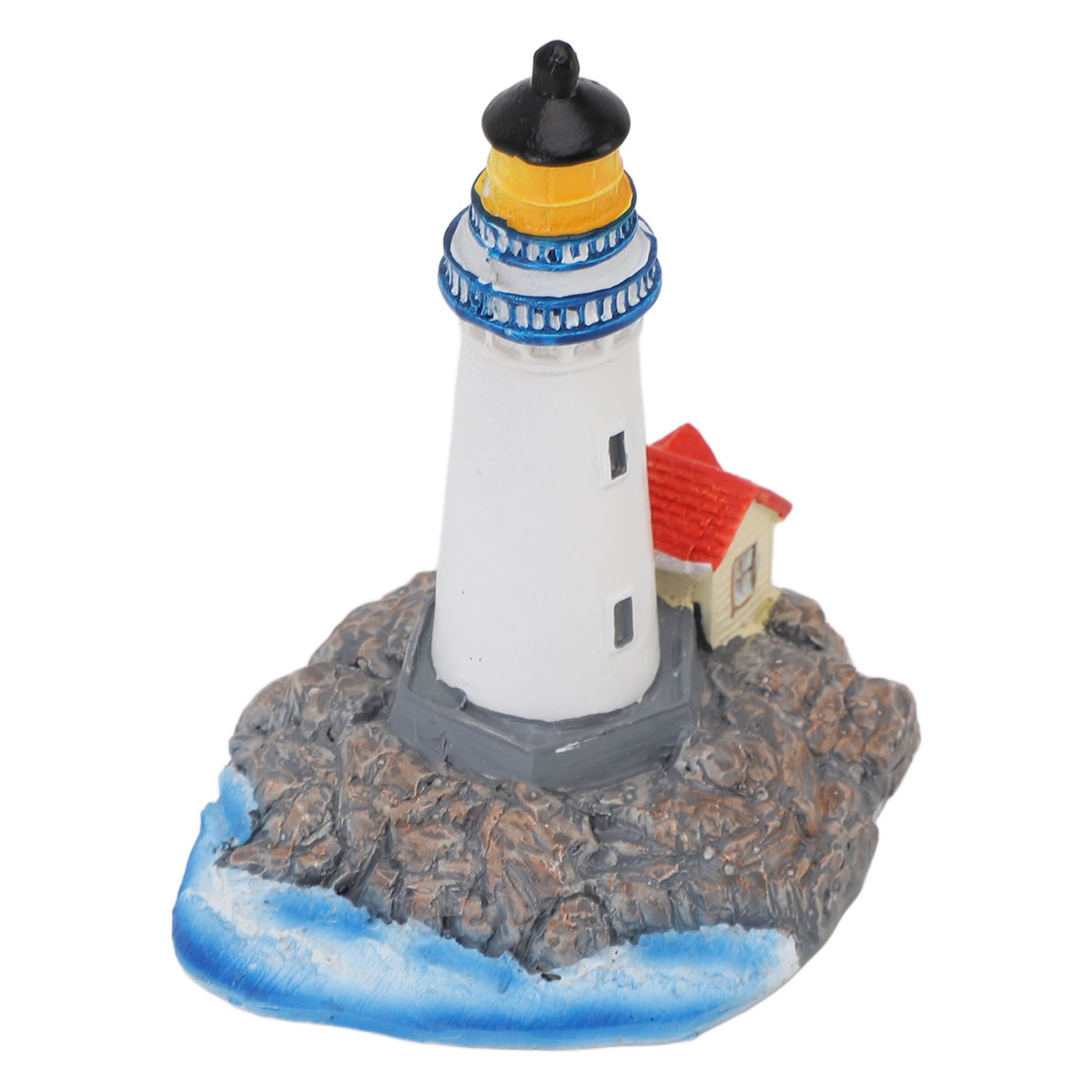 Lighthouse Ornament Resin Decorative Lighthouse Figurine Tabletop Decor for view 9