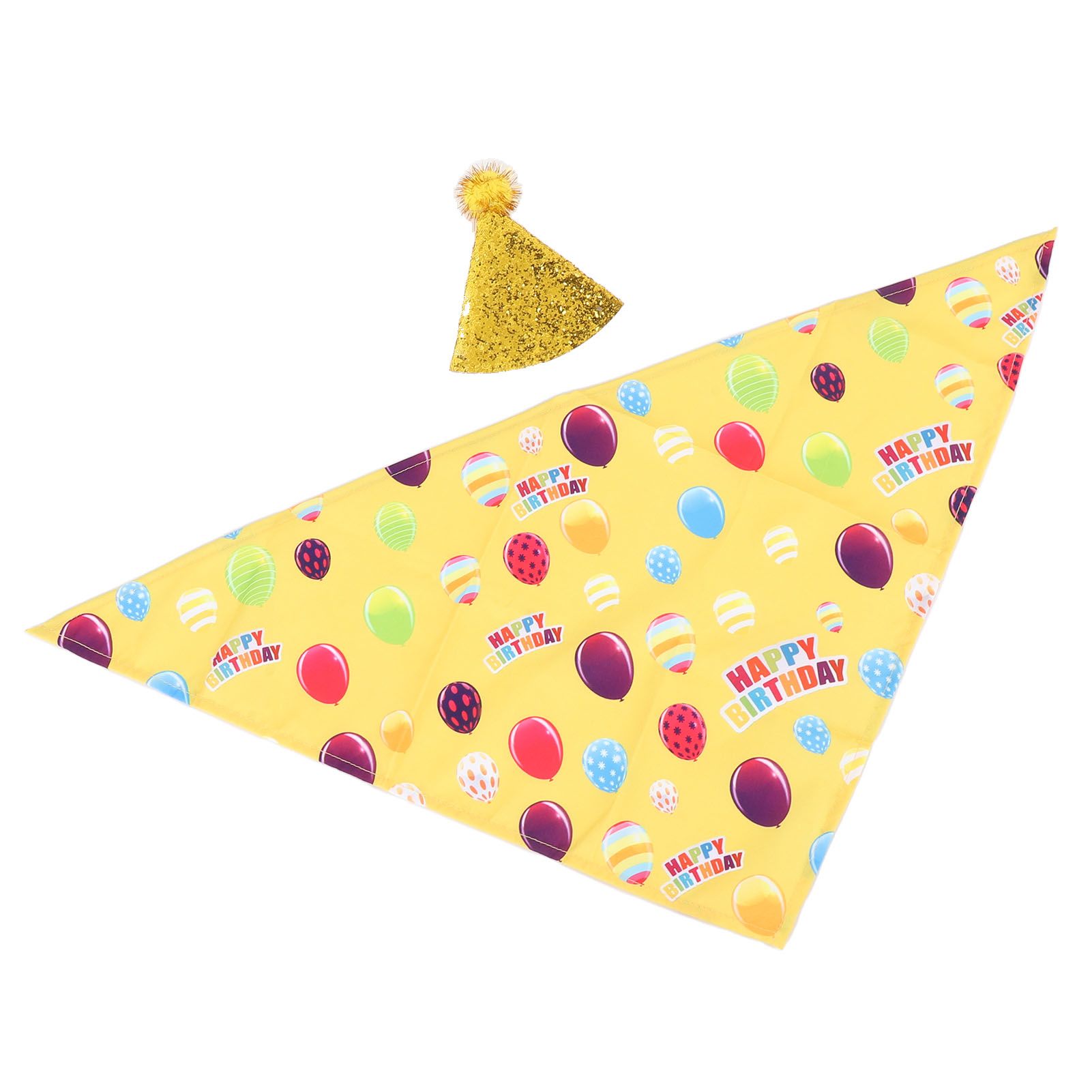 Happy Birthday Goose Outfit with Glitter Birthday Hat Lawn Goose Clothing view 4