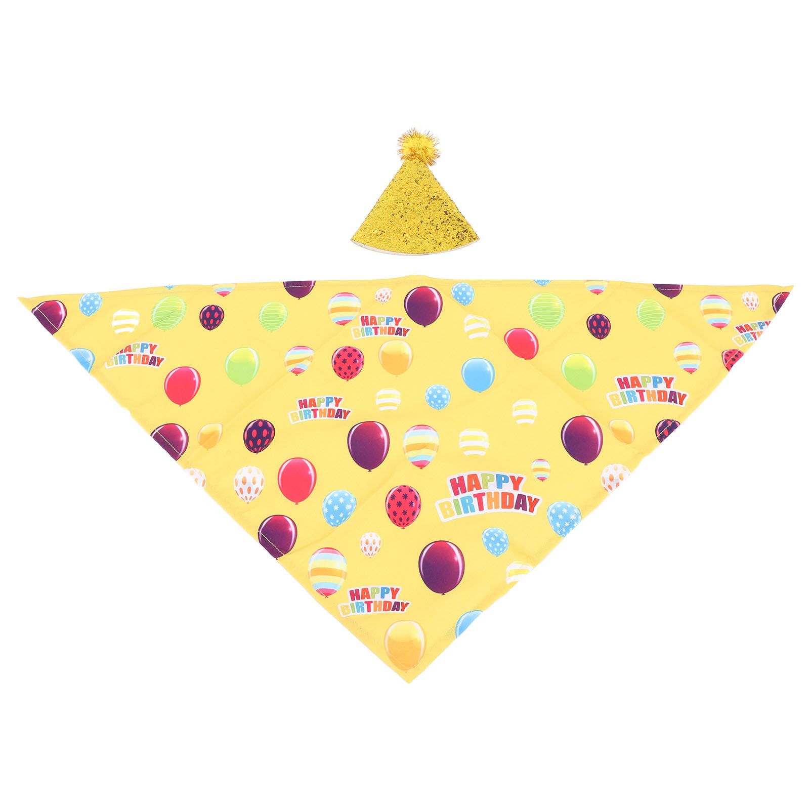 Happy Birthday Goose Outfit with Glitter Birthday Hat Lawn Goose Clothing view 6