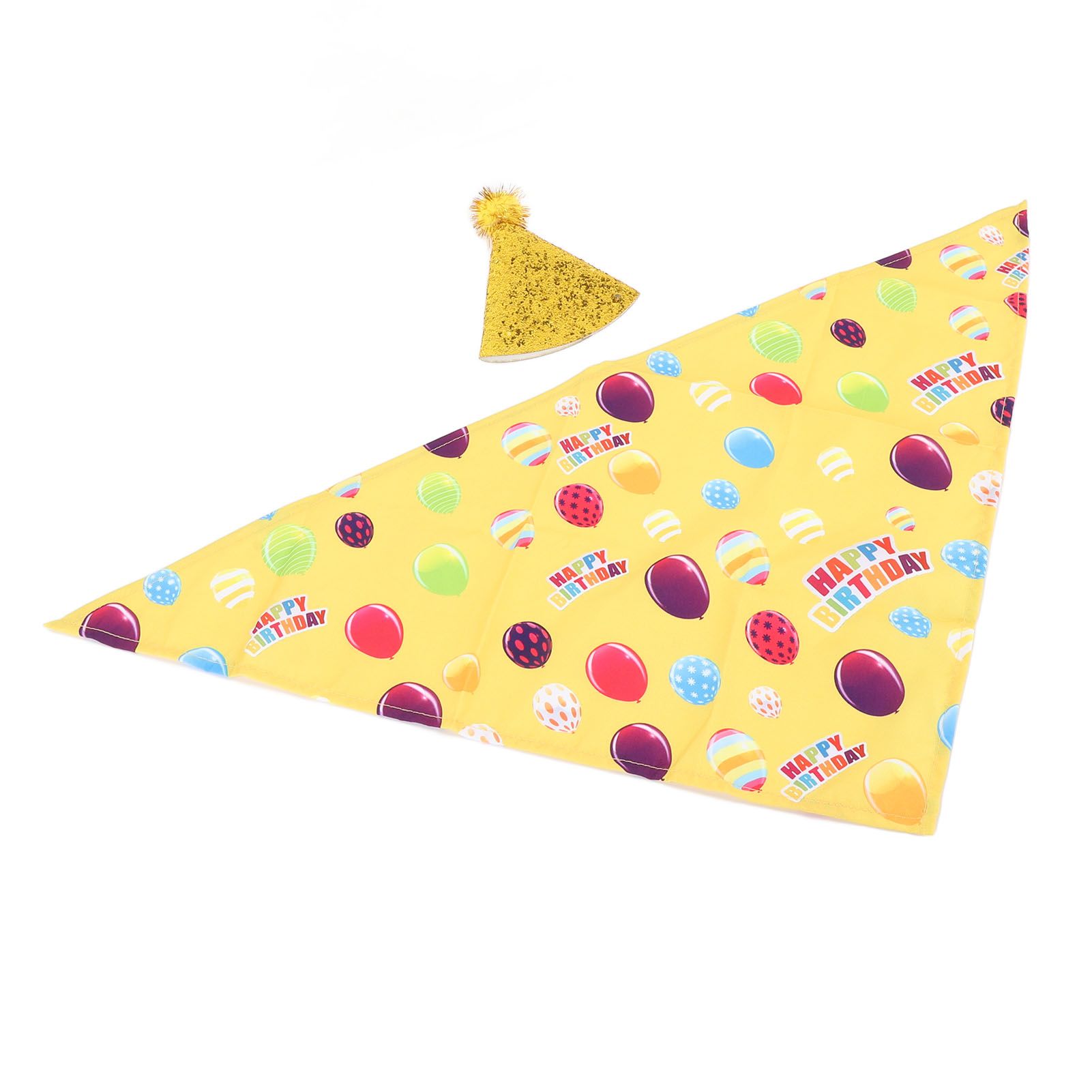 Happy Birthday Goose Outfit with Glitter Birthday Hat Lawn Goose Clothing view 10