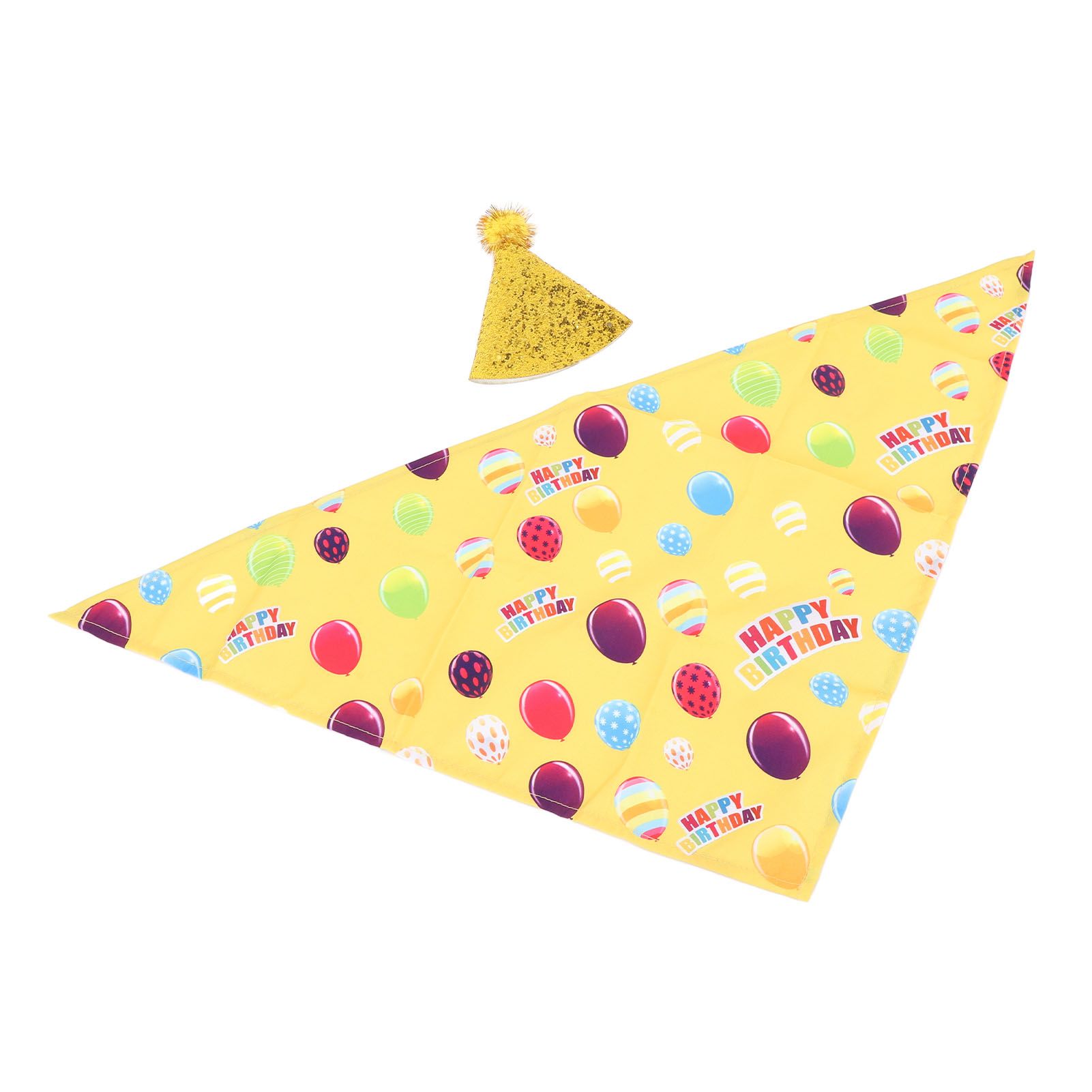Happy Birthday Goose Outfit with Glitter Birthday Hat Lawn Goose Clothing view 12