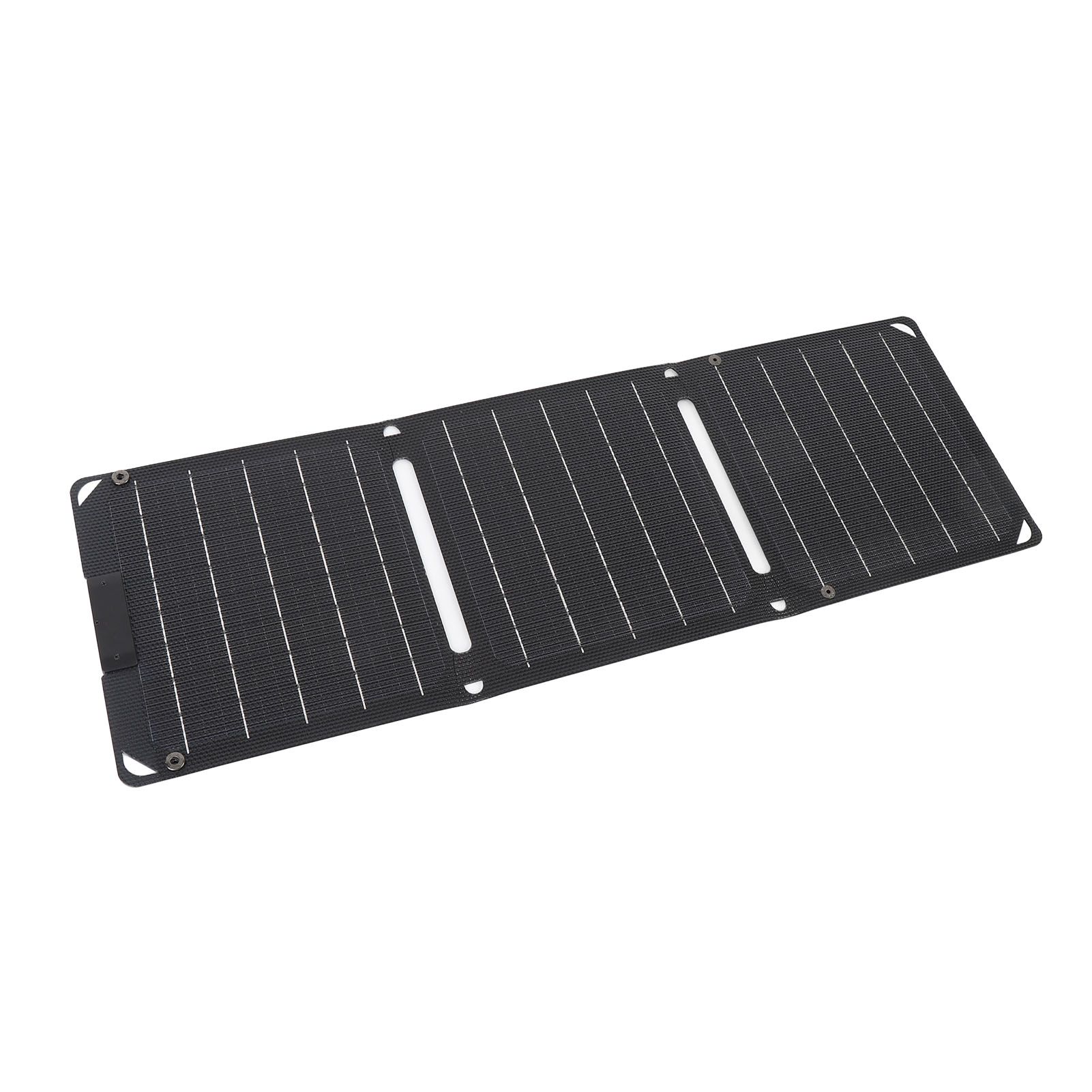 30W Solar Panel 3 Fold Monocrystalline 2 TYPE-C Port Portable Outdoor Solar view 6