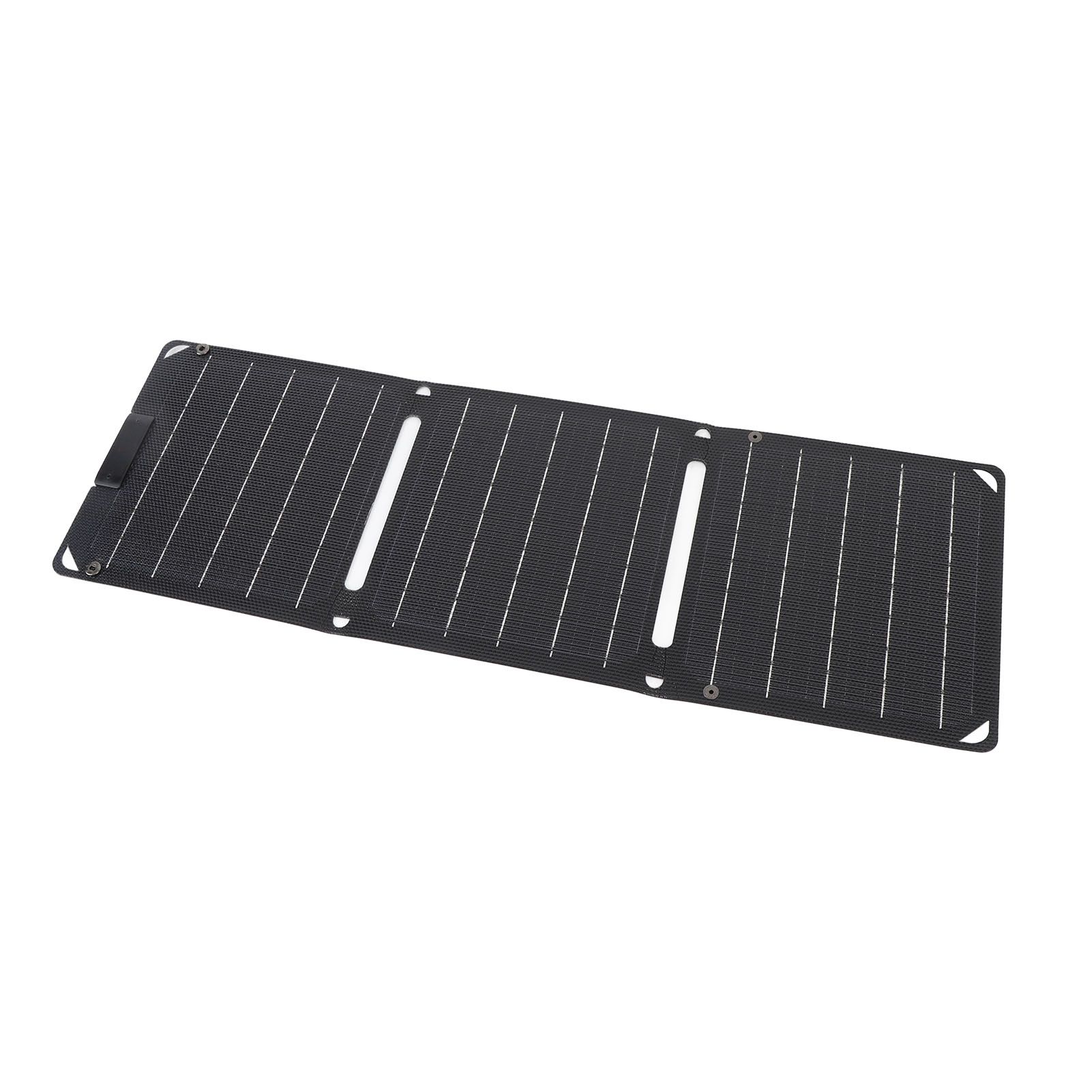 30W Solar Panel 3 Fold Monocrystalline 2 TYPE-C Port Portable Outdoor Solar view 8
