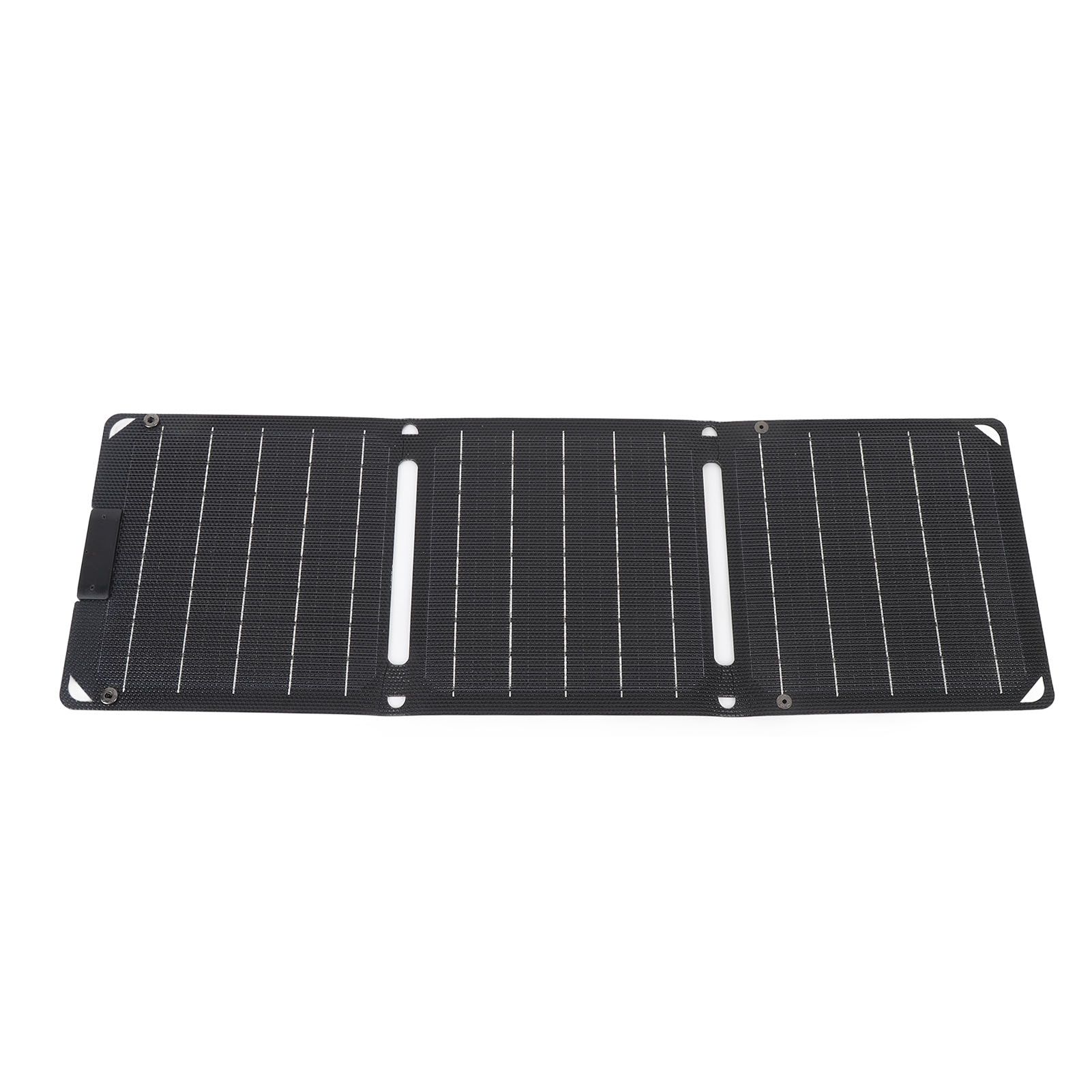 30W Solar Panel 3 Fold Monocrystalline 2 TYPE-C Port Portable Outdoor Solar view 10