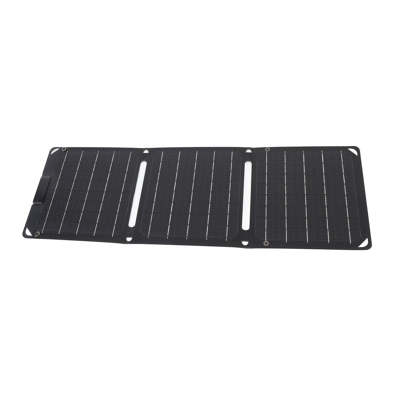 30W Solar Panel 3 Fold Monocrystalline 2 TYPE-C Port Portable Outdoor Solar view 12