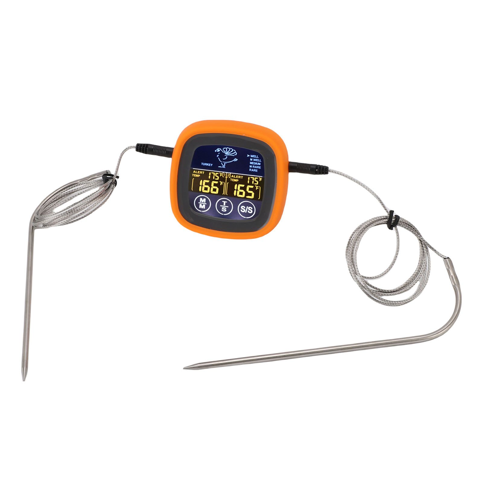 Meat Thermometer Touchscreen 2 Probes Digital Grill Thermometer with Timer for — image 1