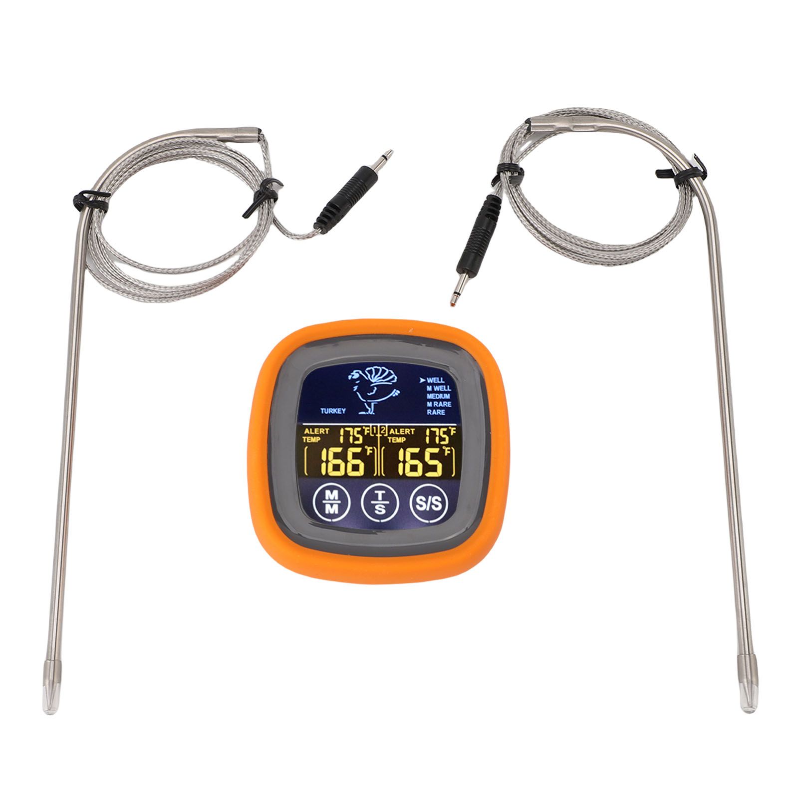 Meat Thermometer Touchscreen 2 Probes Digital Grill Thermometer with Timer for view 3