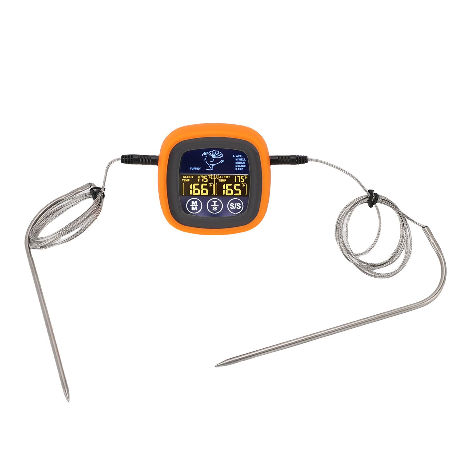 Meat Thermometer Touchscreen 2 Probes Digital Grill Thermometer with Timer for view 5