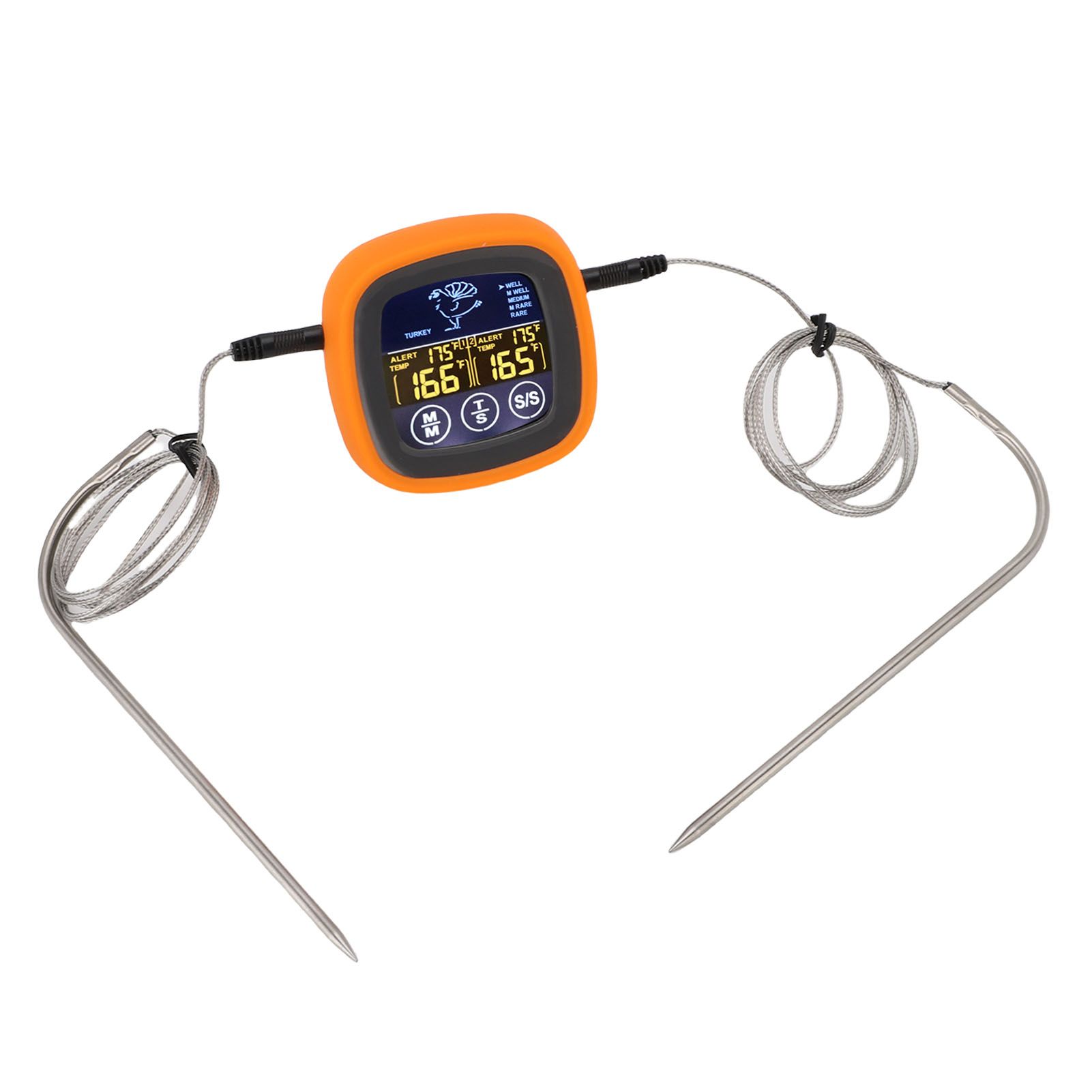 Meat Thermometer Touchscreen 2 Probes Digital Grill Thermometer with Timer for view 7