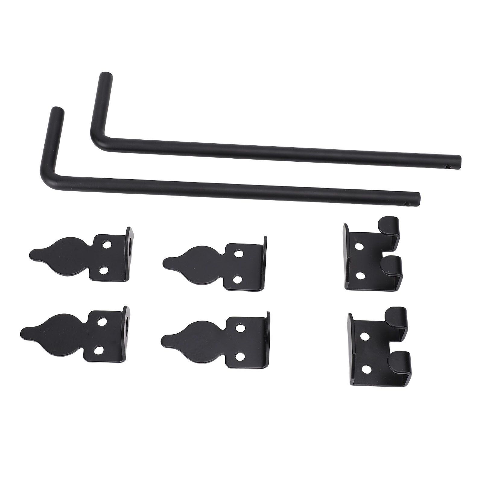 2Pcs Heavy Duty Cane Bolt Gate Drop Rod Efficient Locking Weather Proof Steel