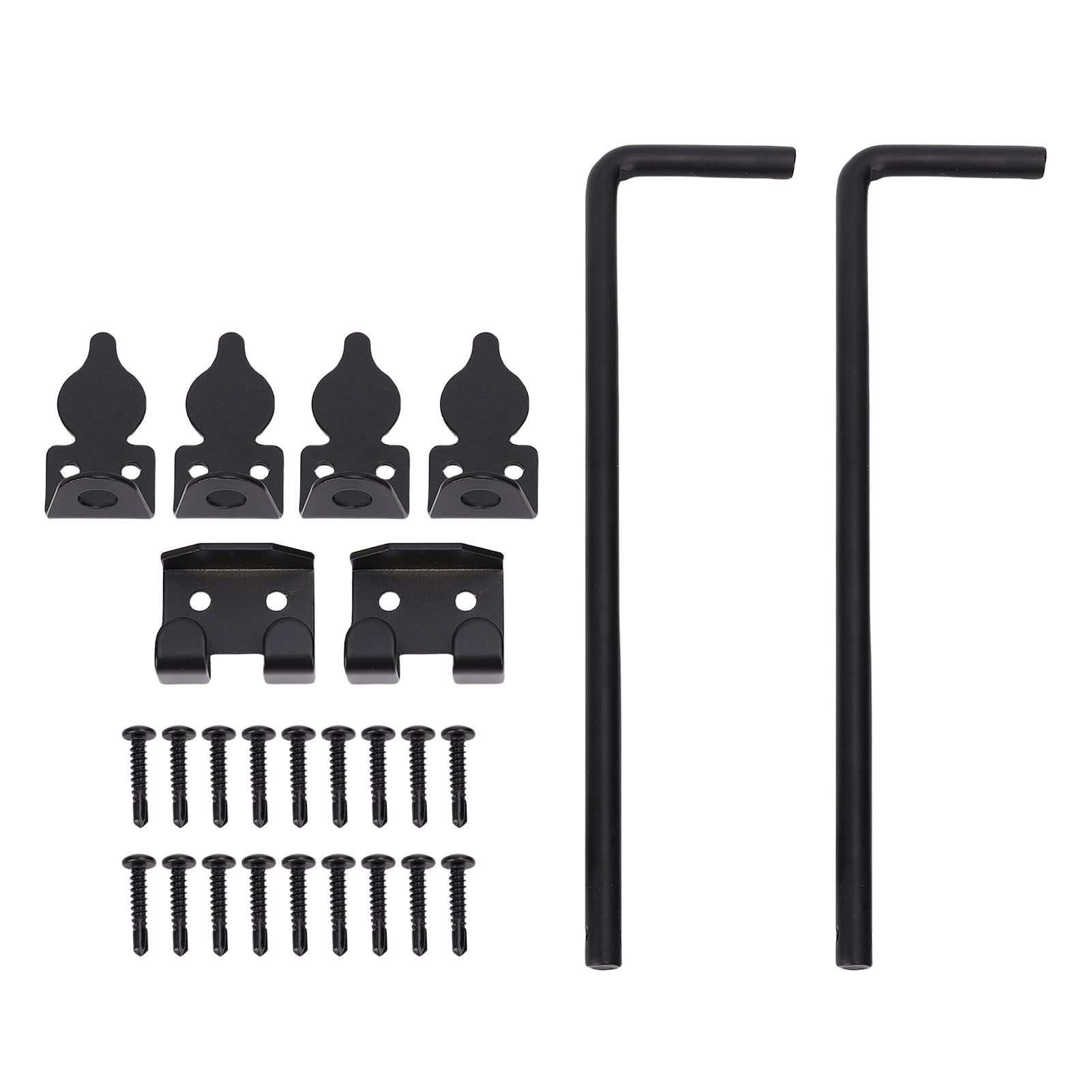 2Pcs Heavy Duty Cane Bolt Gate Drop Rod Efficient Locking Weather Proof Steel view 2