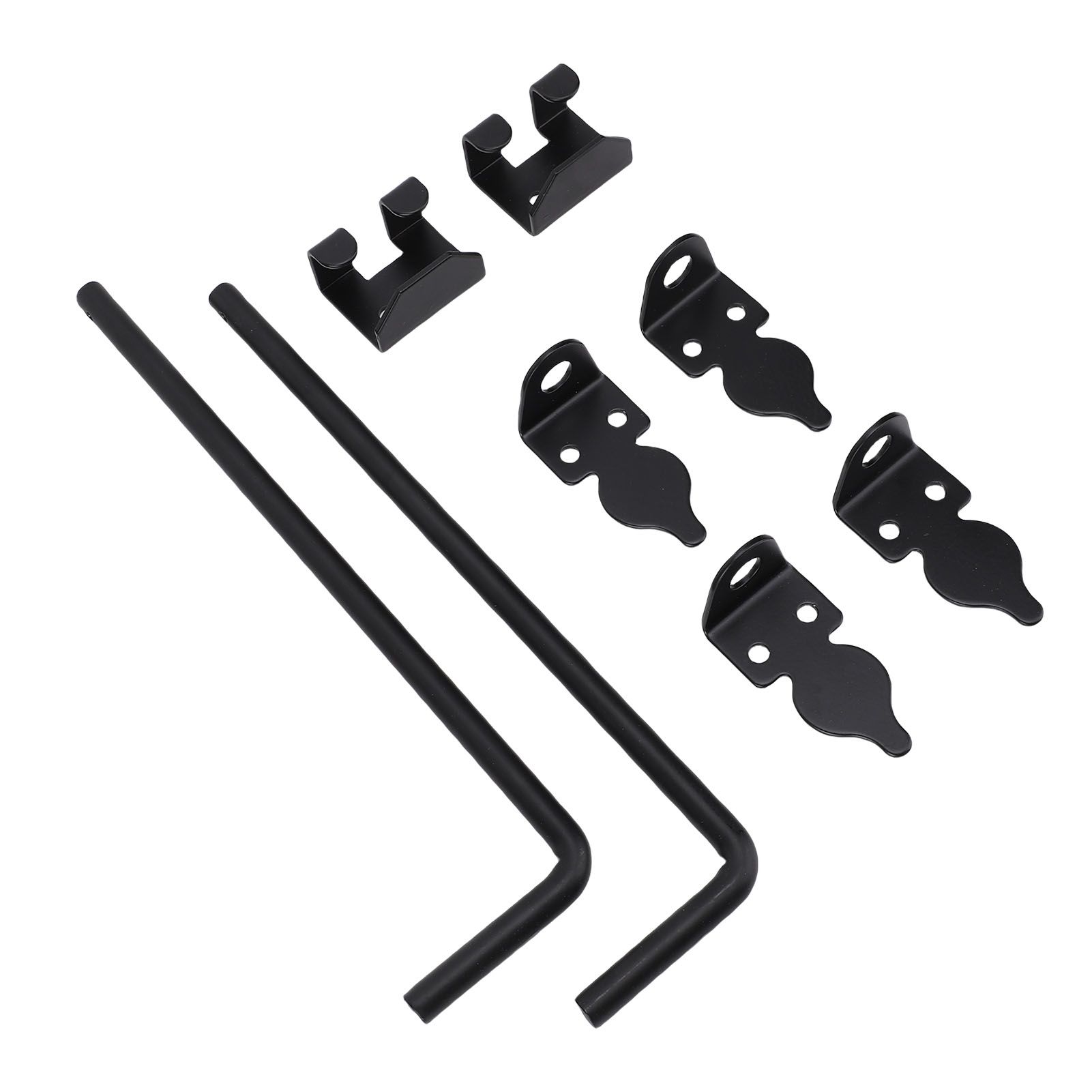 2Pcs Heavy Duty Cane Bolt Gate Drop Rod Efficient Locking Weather Proof Steel view 4