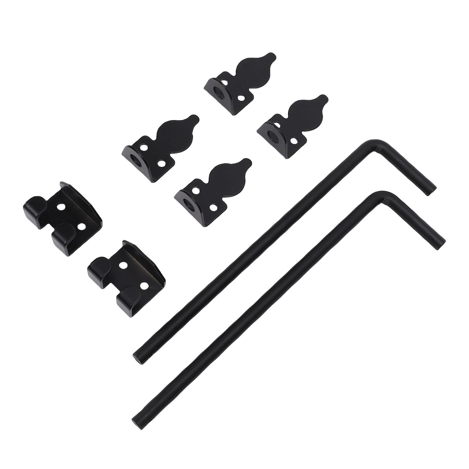 2Pcs Heavy Duty Cane Bolt Gate Drop Rod Efficient Locking Weather Proof Steel view 7