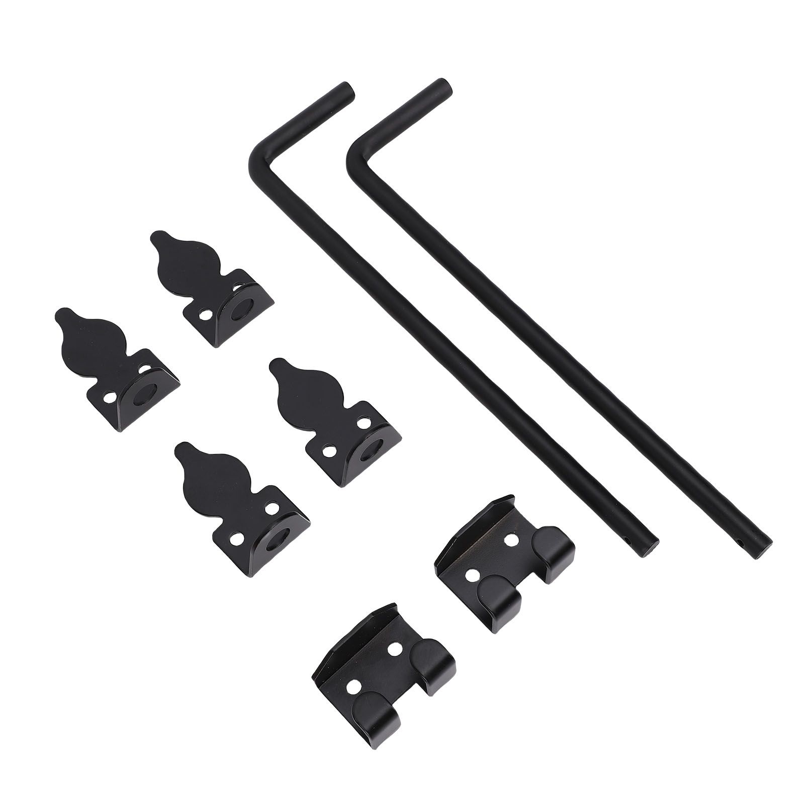 2Pcs Heavy Duty Cane Bolt Gate Drop Rod Efficient Locking Weather Proof Steel view 8