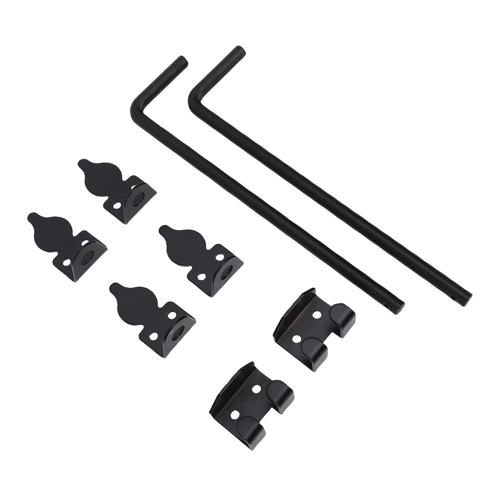 2Pcs Heavy Duty Cane Bolt Gate Drop Rod Efficient Locking Weather Proof Steel view 10
