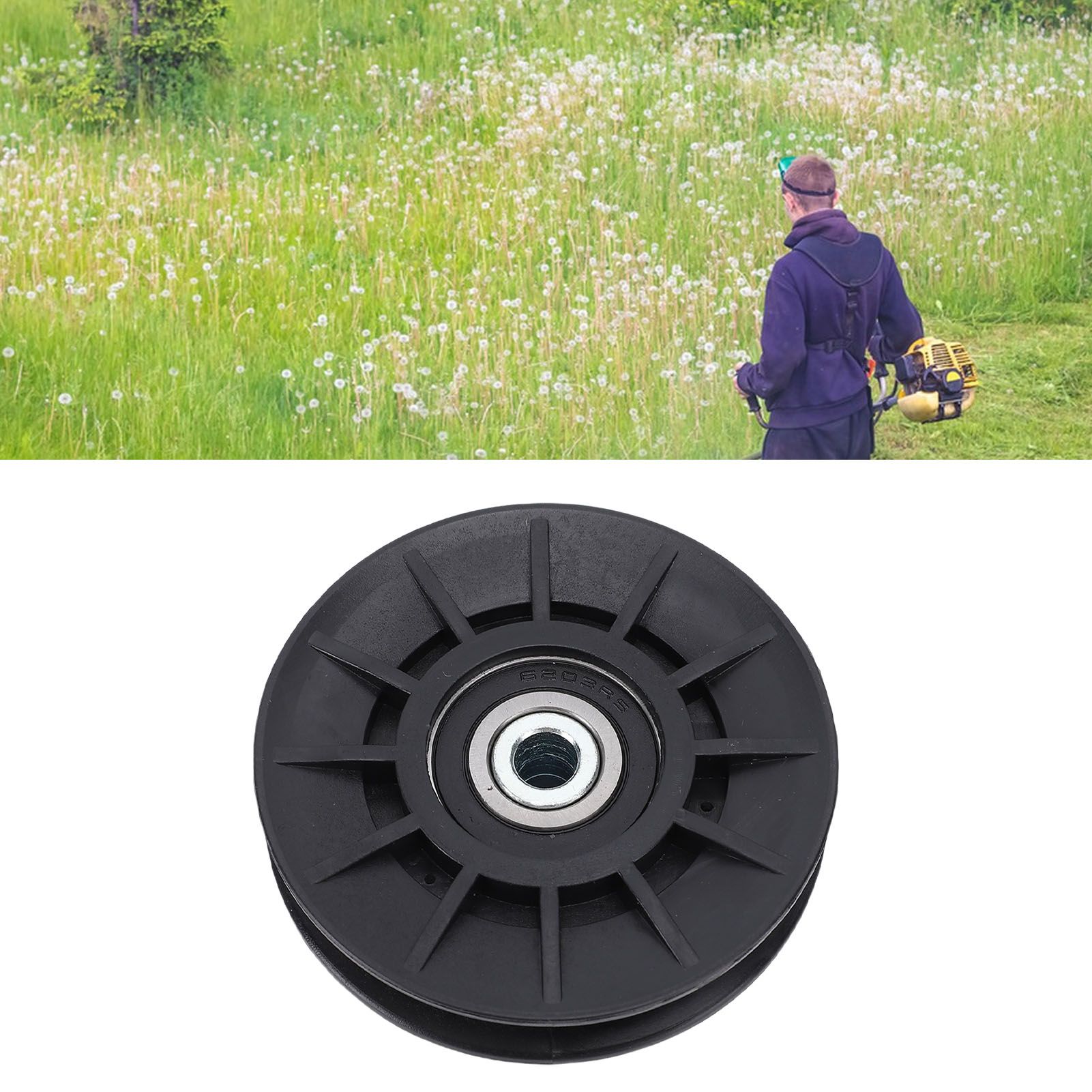 Mower Idler Pulley Replacement V Groove Deck Belt Pulley Replace OEM 407287 view 12