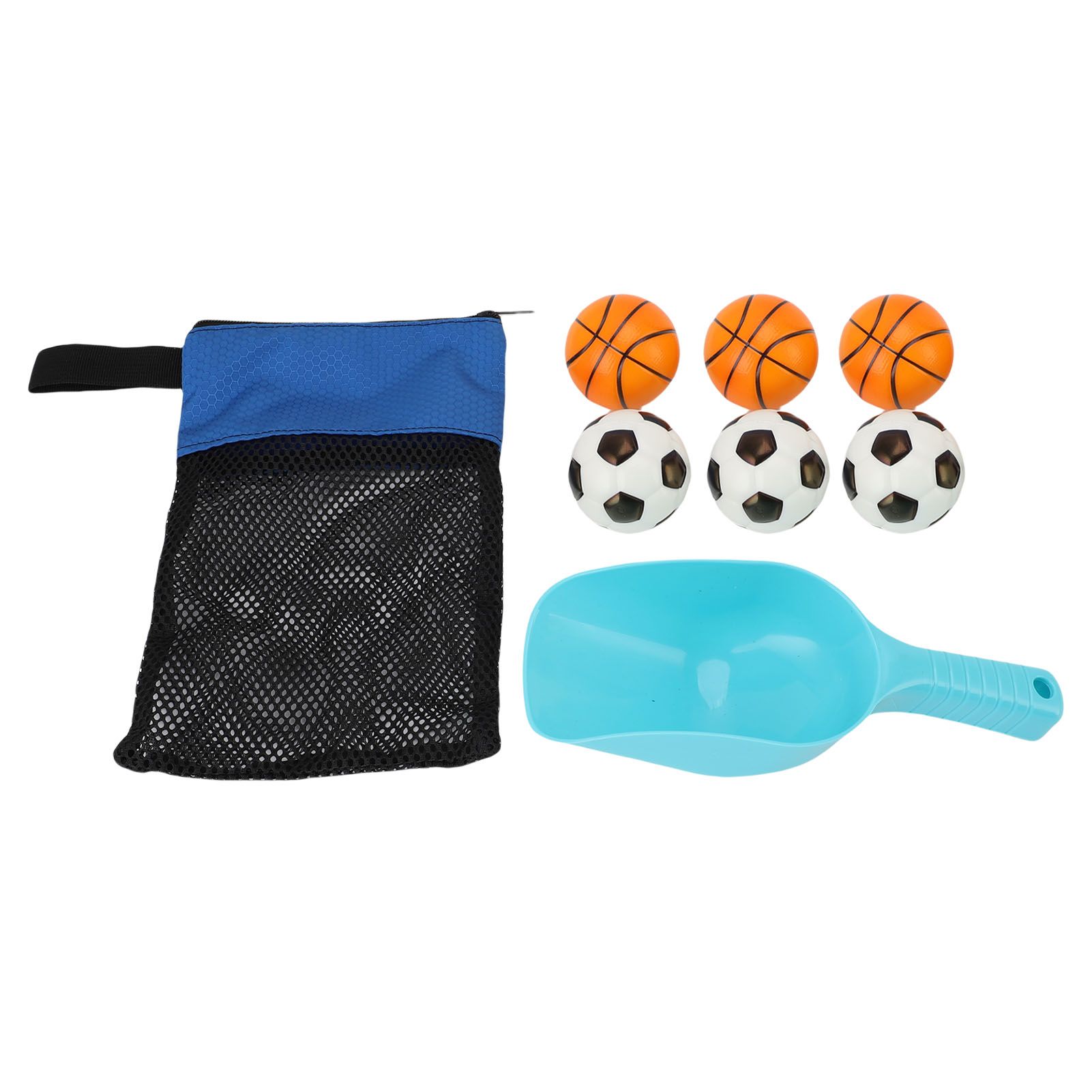 Outdoor Beach Toss Game Set Beach Game Set Include Beach Mesh Bag Balls Shovel view 4