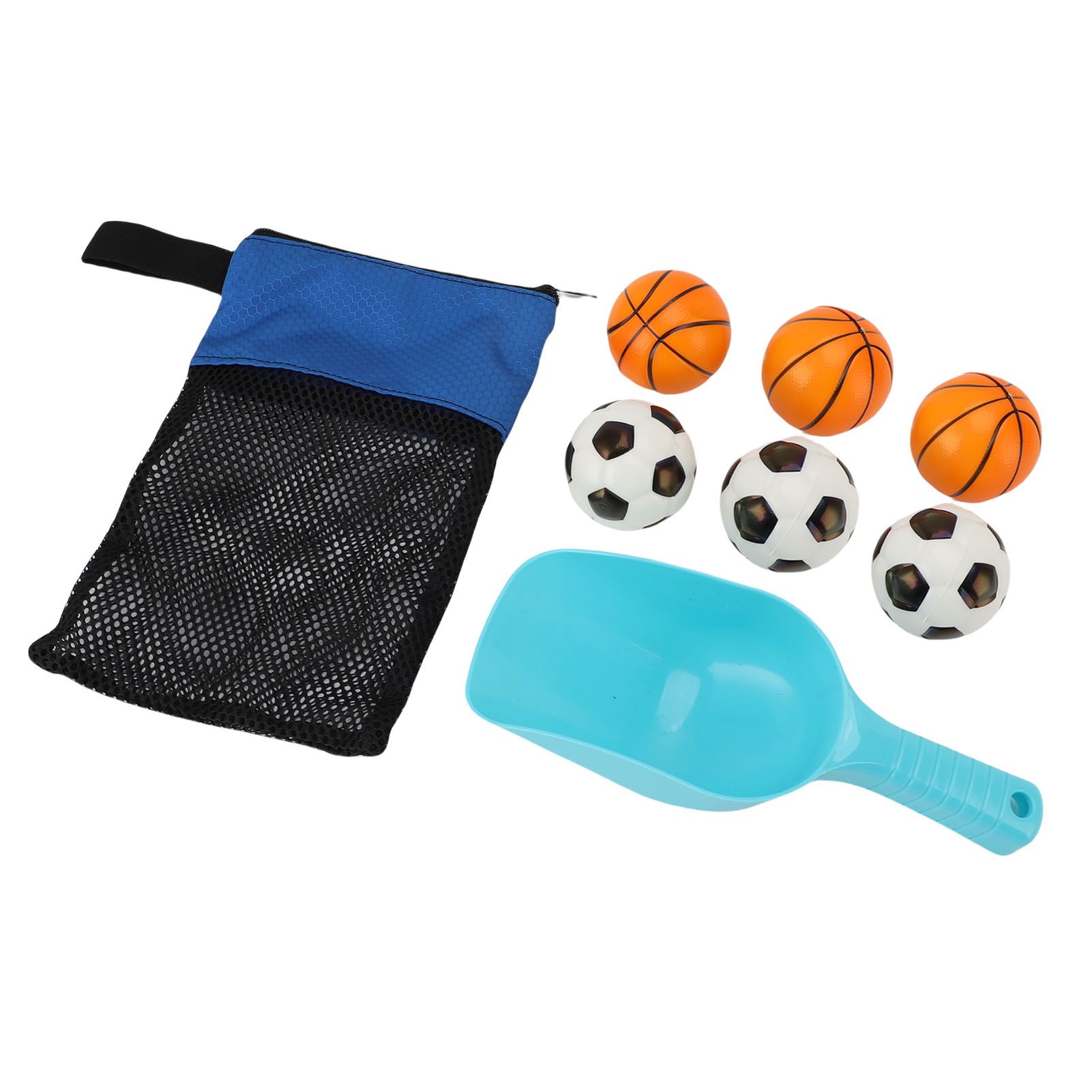 Outdoor Beach Toss Game Set Beach Game Set Include Beach Mesh Bag Balls Shovel view 6