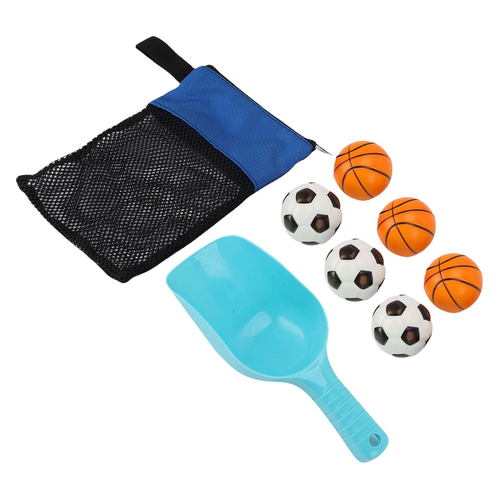 Outdoor Beach Toss Game Set Beach Game Set Include Beach Mesh Bag Balls Shovel view 8