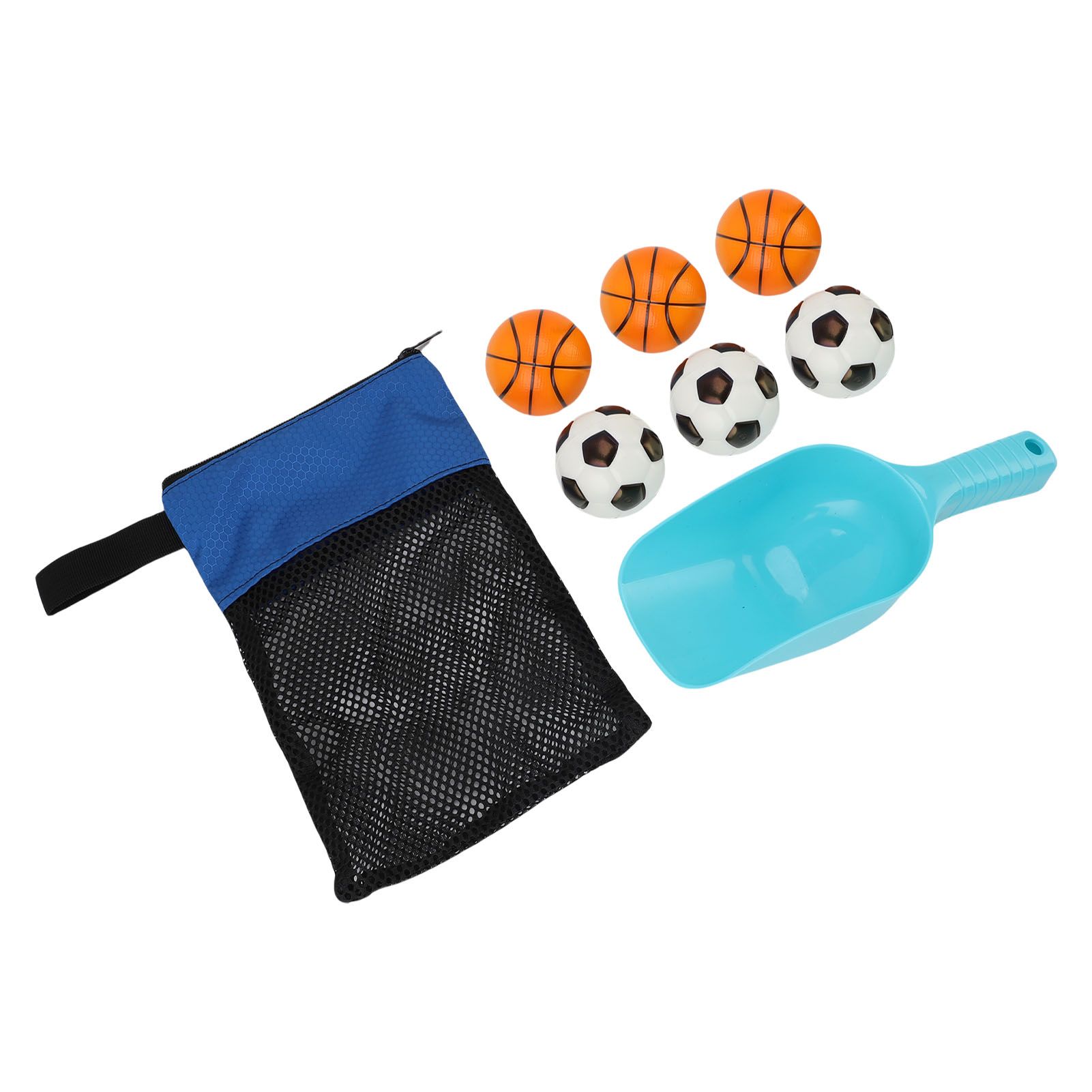 Outdoor Beach Toss Game Set Beach Game Set Include Beach Mesh Bag Balls Shovel view 9