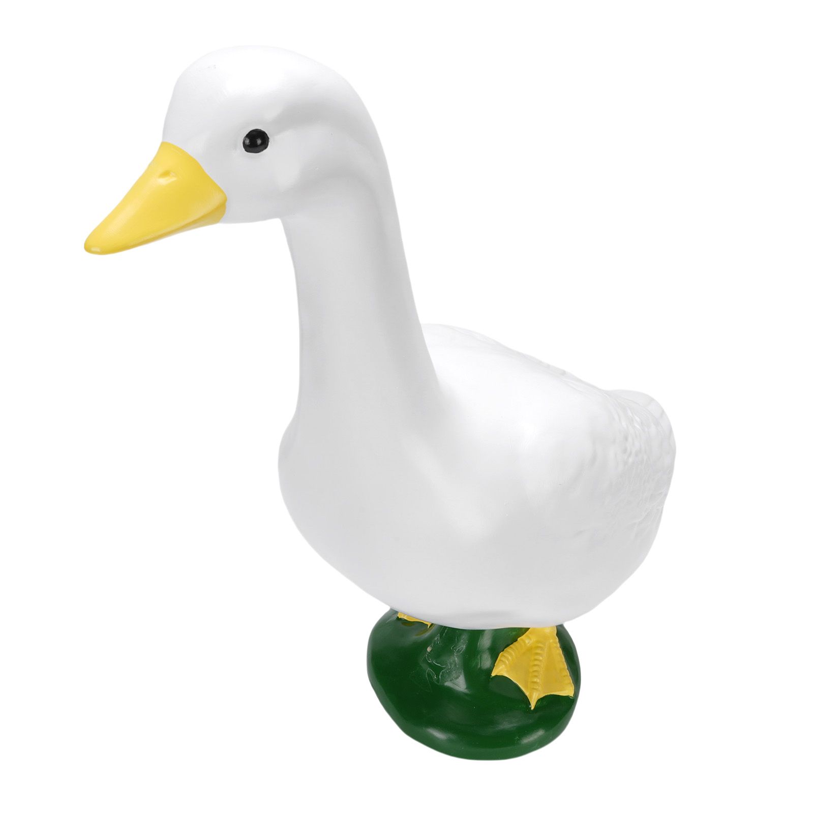 Garden Goose Statue Resin Lifelike Large Size White Goose Sculpture Ornament — image 1